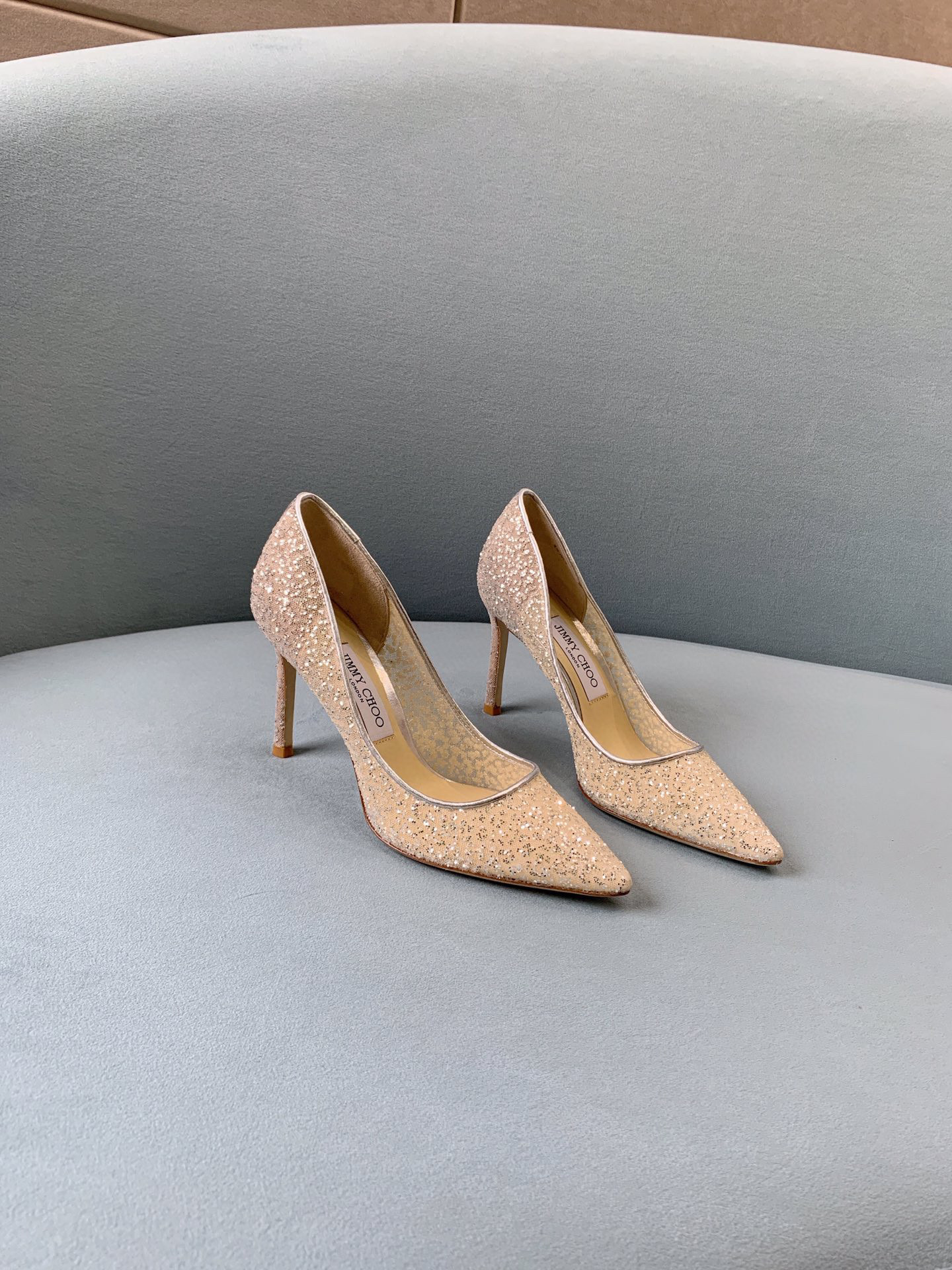 지미추 여자 망사 구두.힐