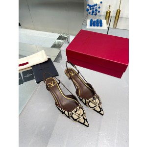 발렌티노 여자 슬링백 펌프샌들 힐 4.5cm