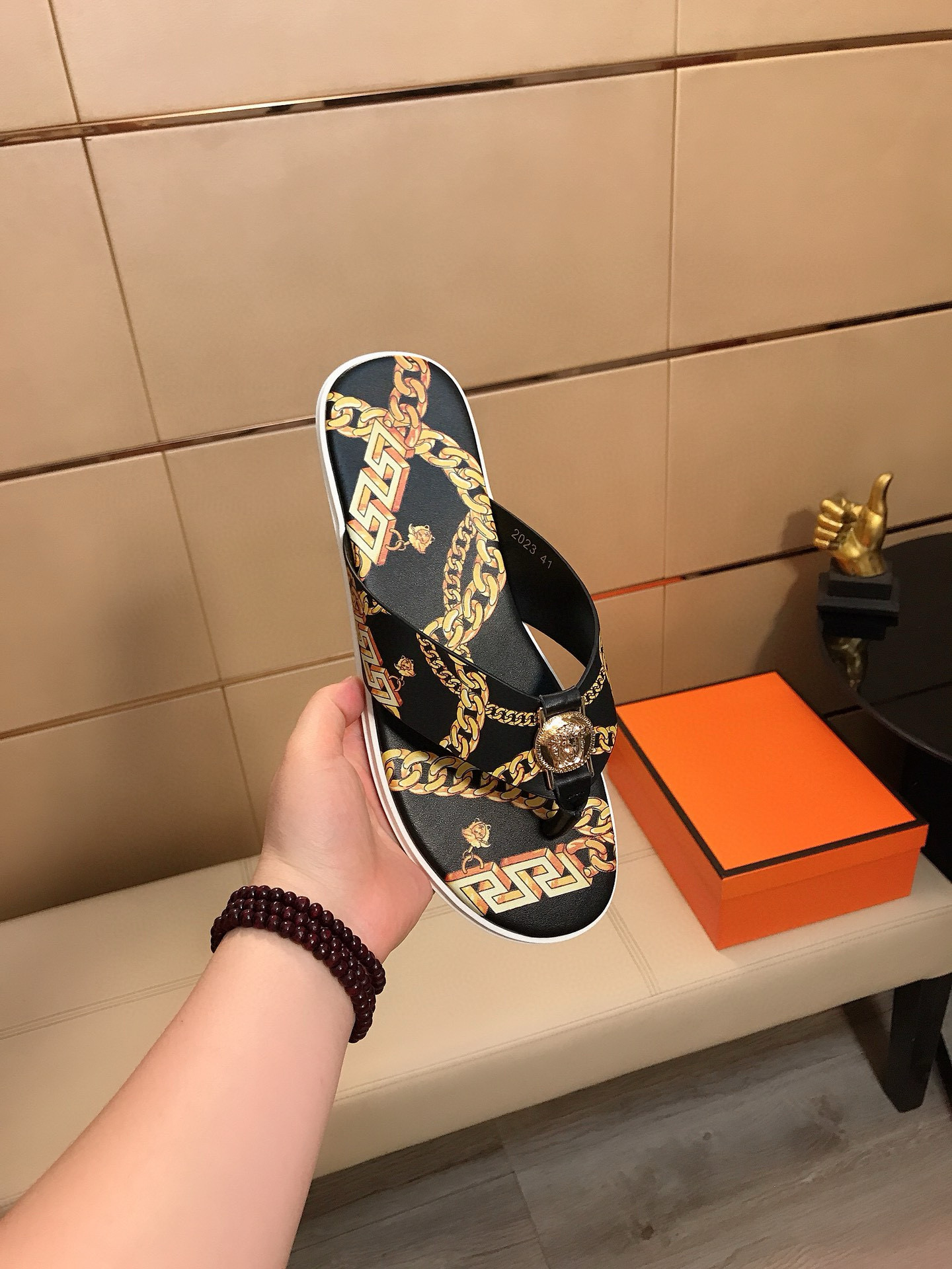 베르사체 남자 슬리퍼