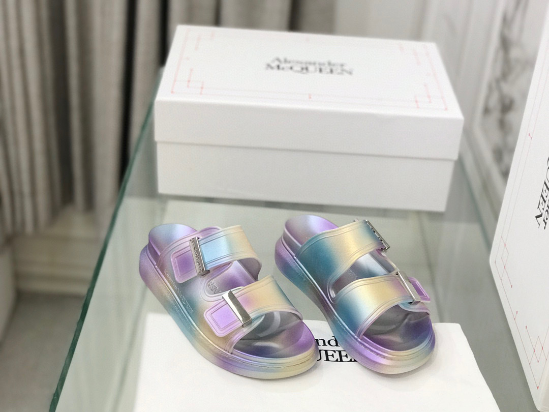 알렉산더 맥퀸 여자 슬리퍼 5cm