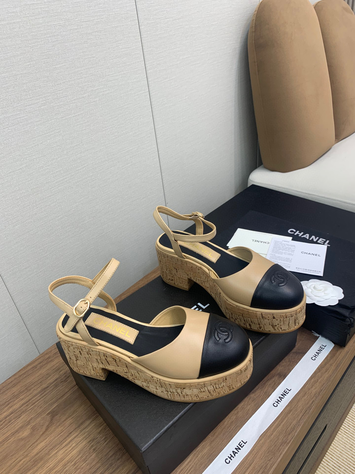 샤넬 여자 구두 8cm