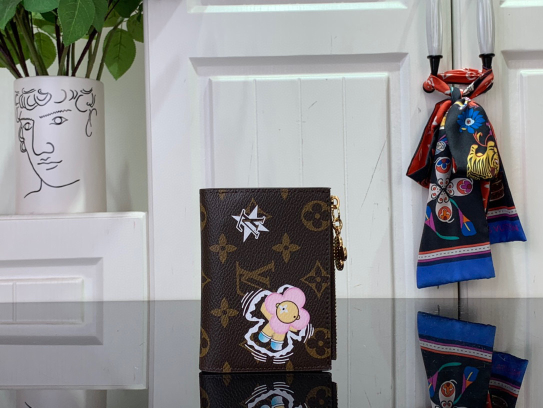 루이비통 여자 반지갑 m12487