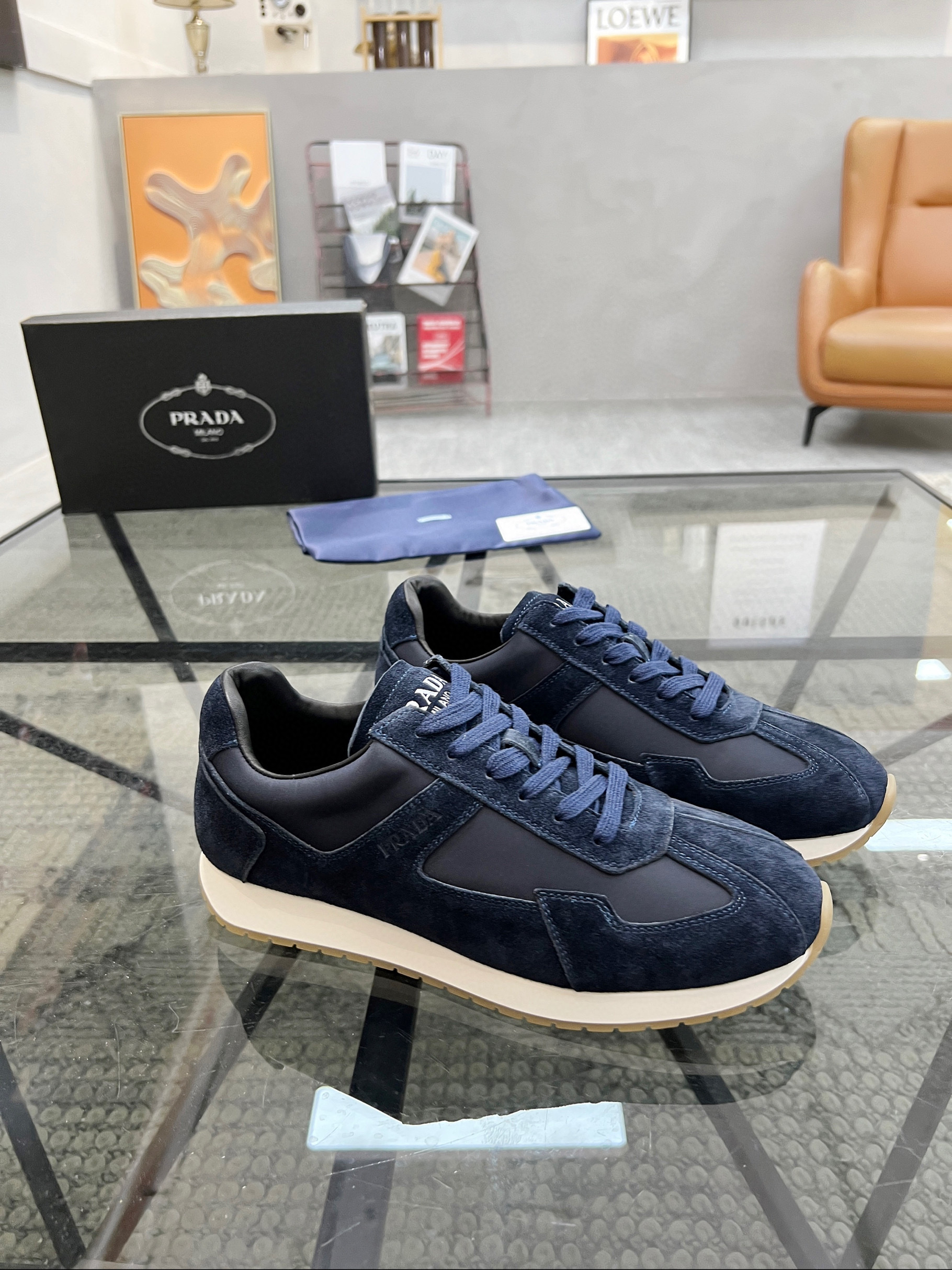 프라다 남자 스니커즈 신발 운동화