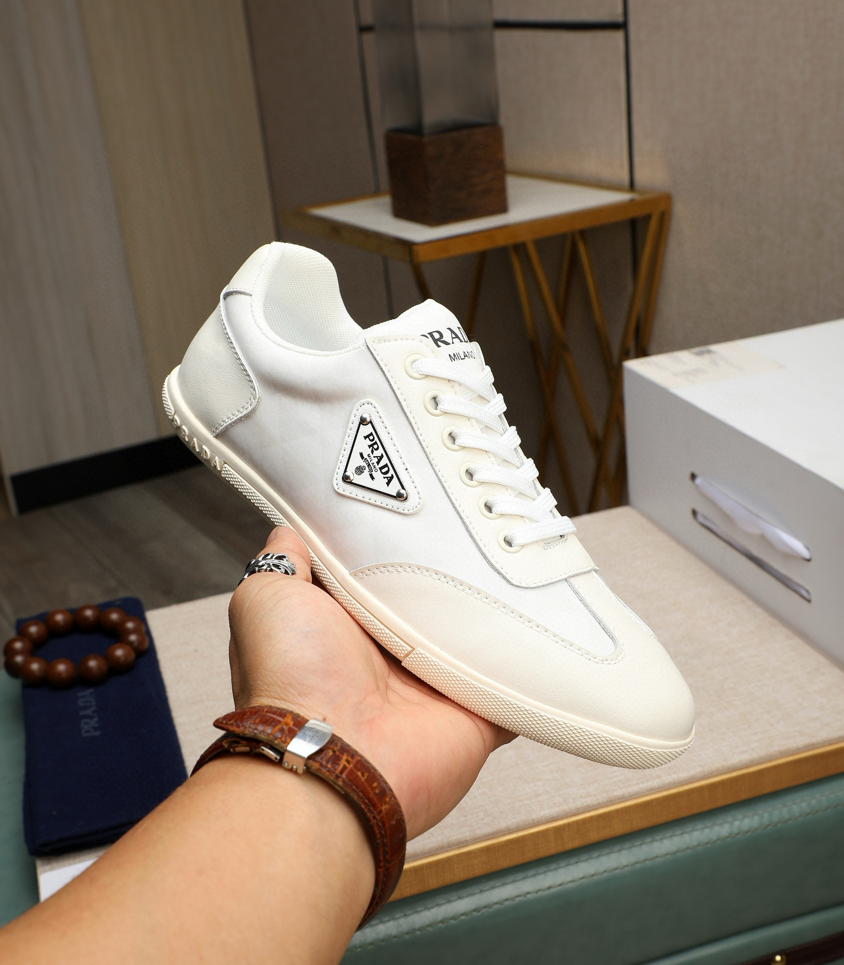 프라다 남자 스니커즈 신발 운동화