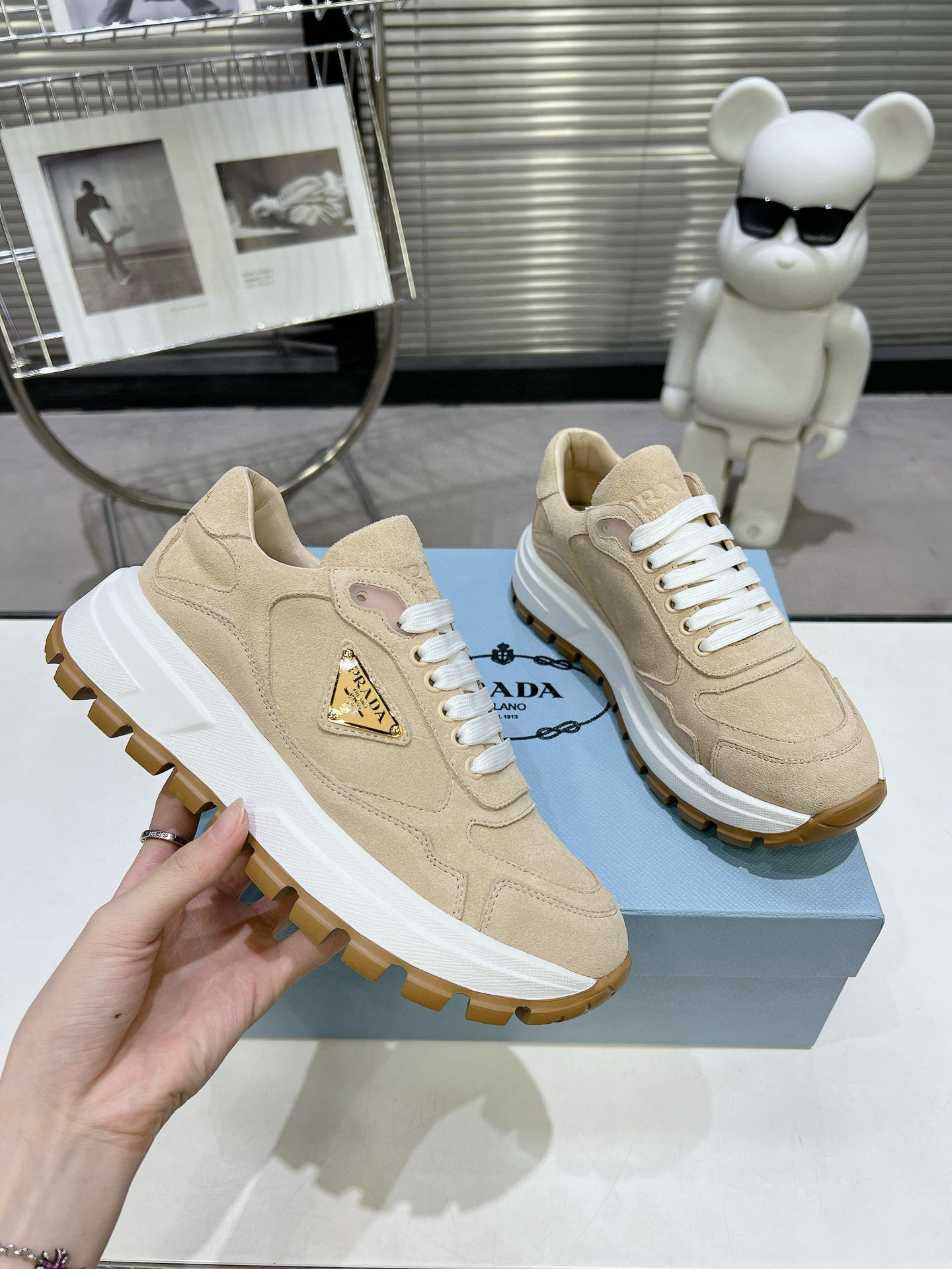 프라다 여자 스니커즈 신발 운동화
