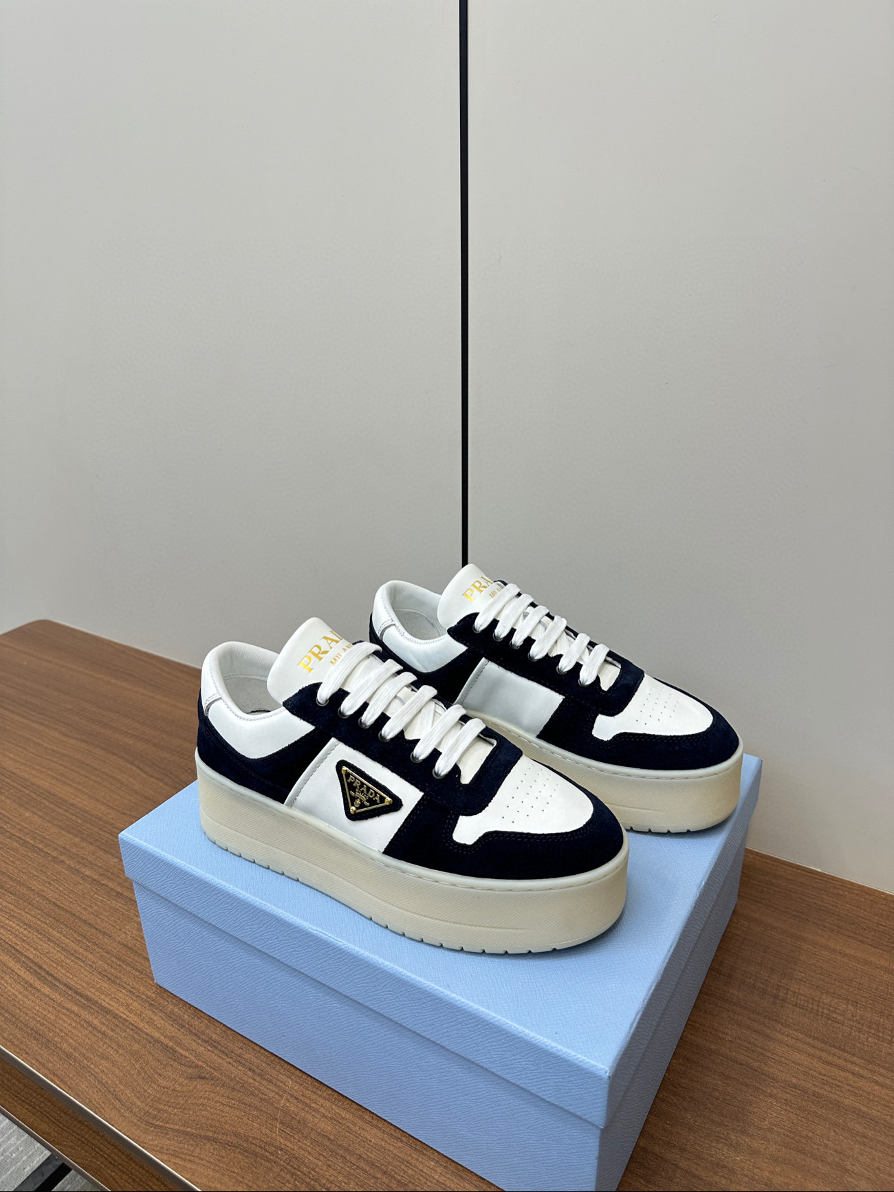 프라다 5cm 여자 스니커즈 신발 운동화