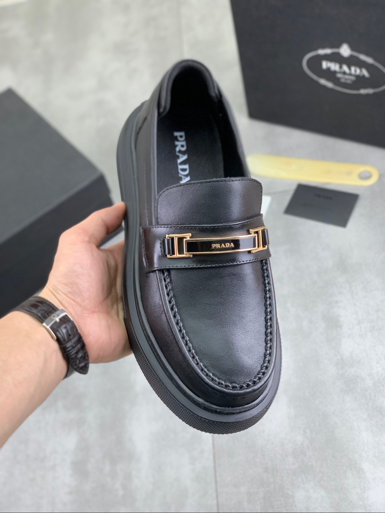 프라다 3.5cm 남자 구두