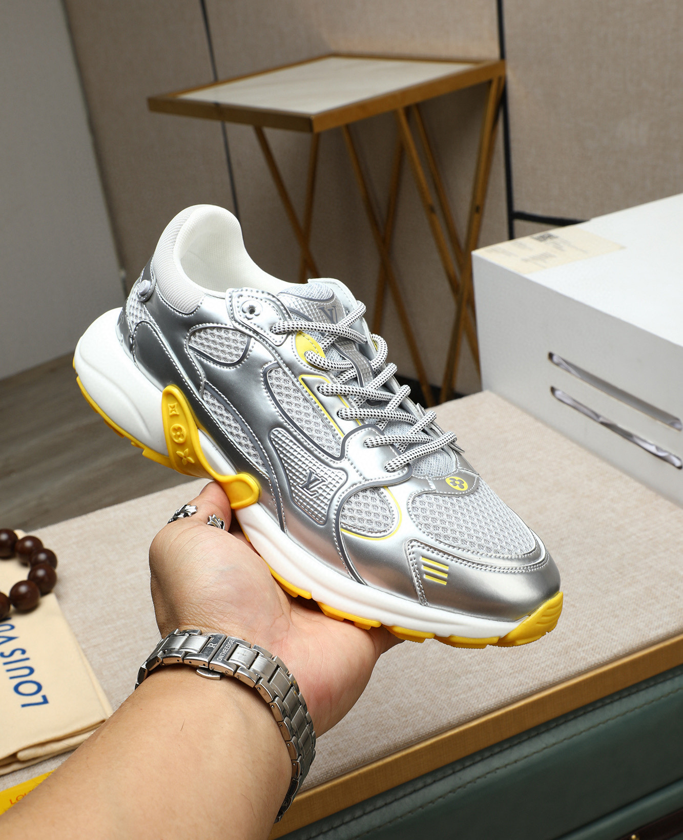 루이비통 3.5cm 남녀공용 신발 운동화 스니커즈