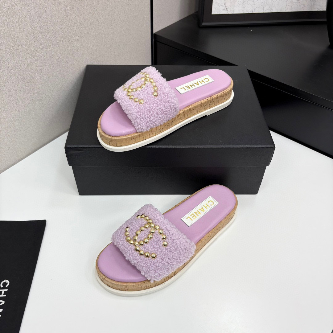 샤넬 여자 슬리퍼