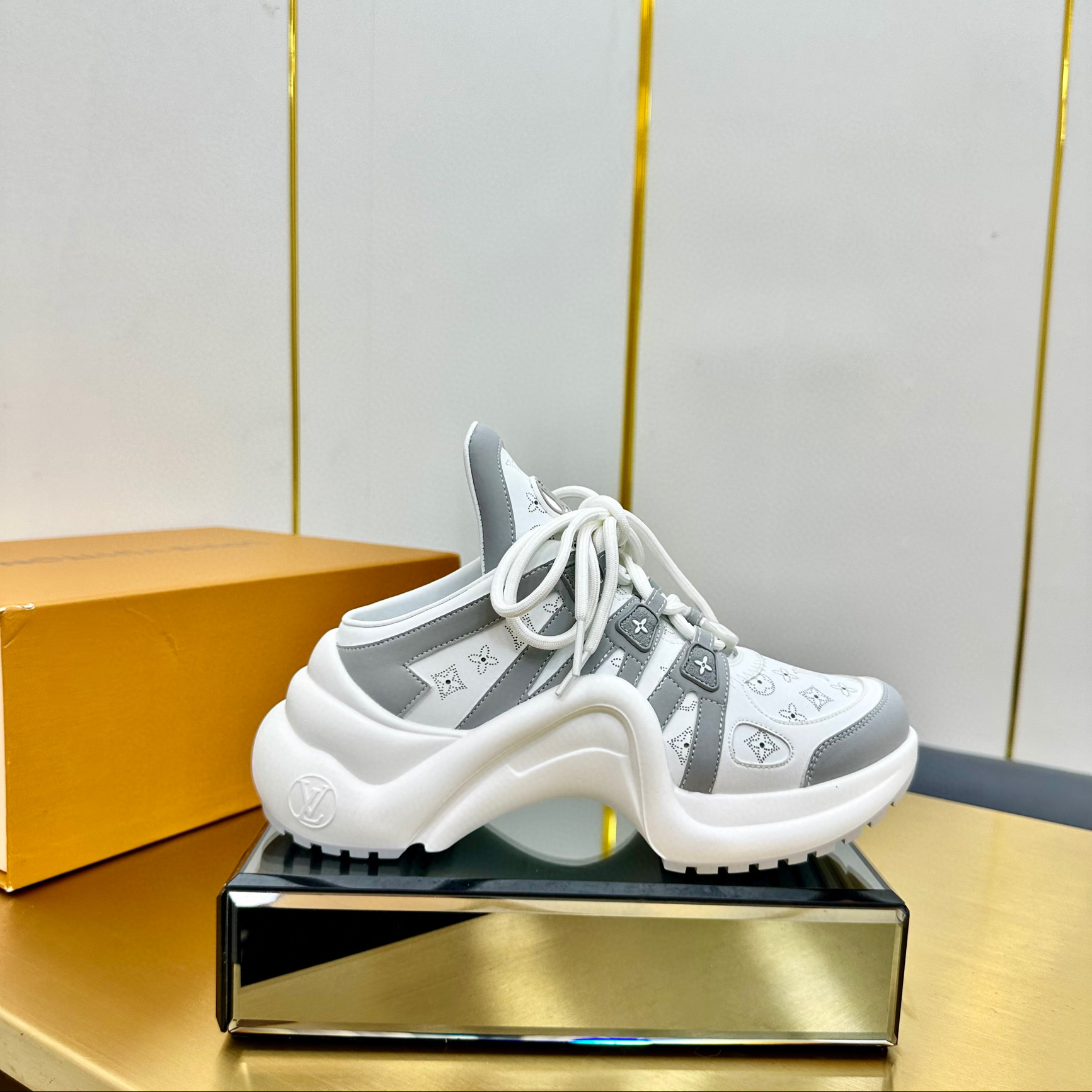 루이비통 5.5cm 여자 신발 운동화 스니커즈