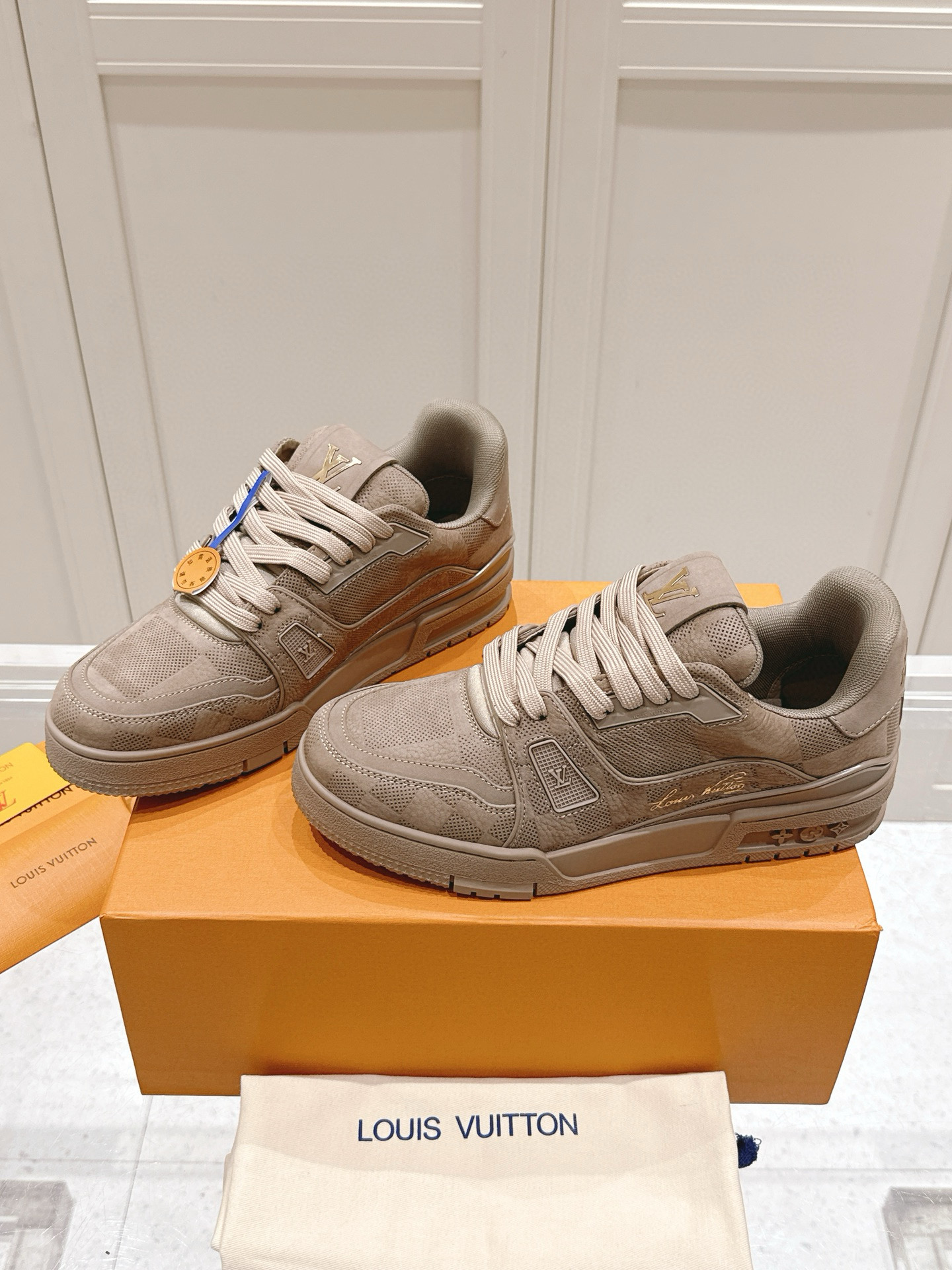 루이비통 3cm 남녀공용 신발 운동화 스니커즈