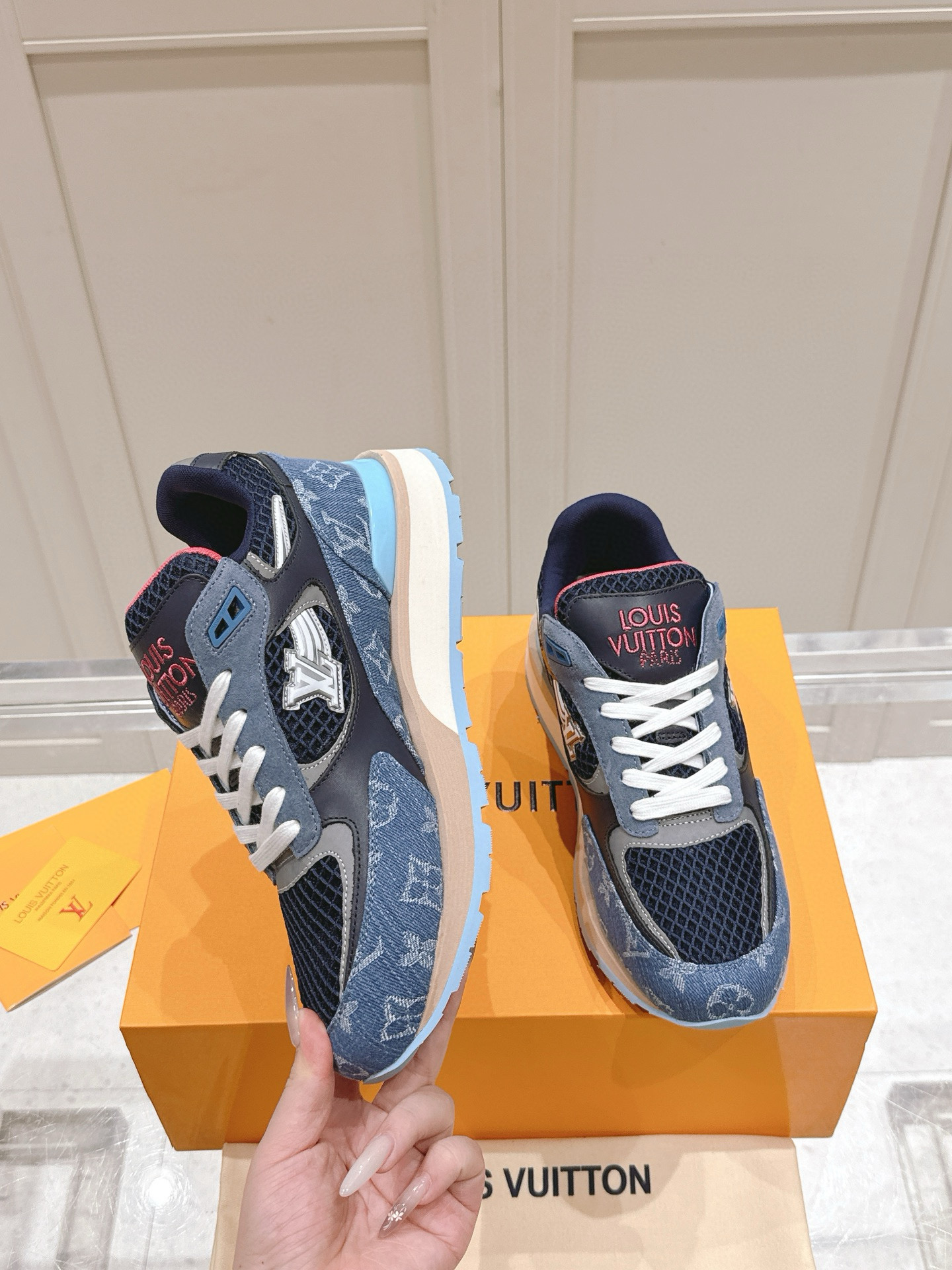 루이비통 4cm 남자 신발 운동화 스니커즈