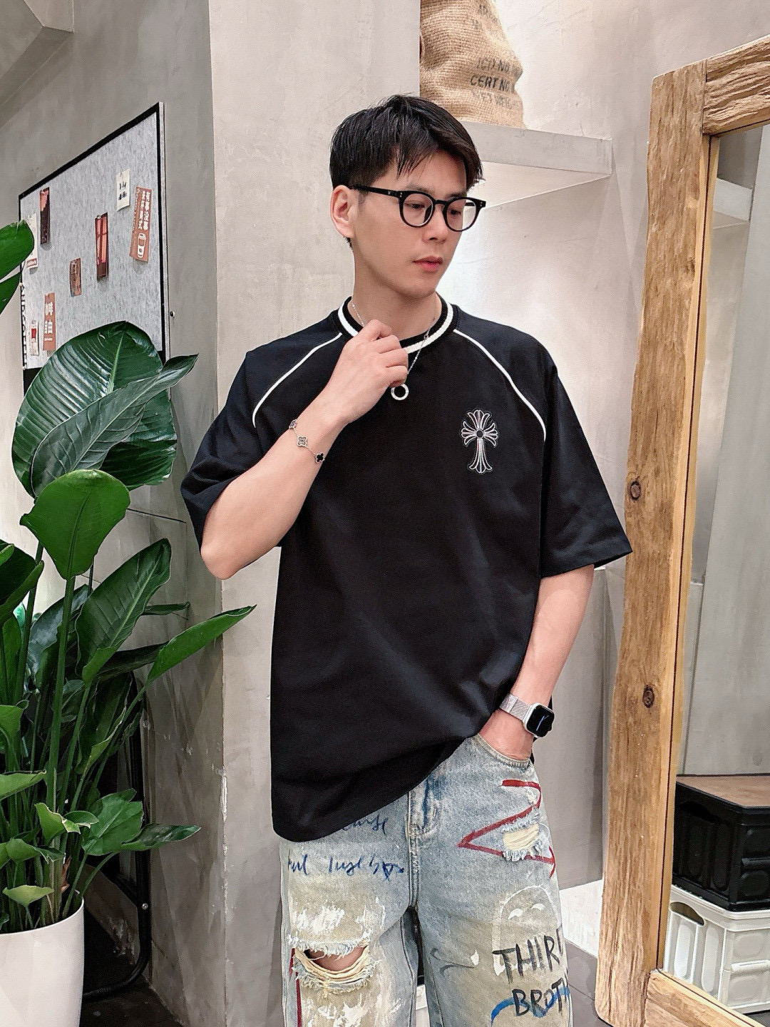 크롬하츠 남자 반팔티