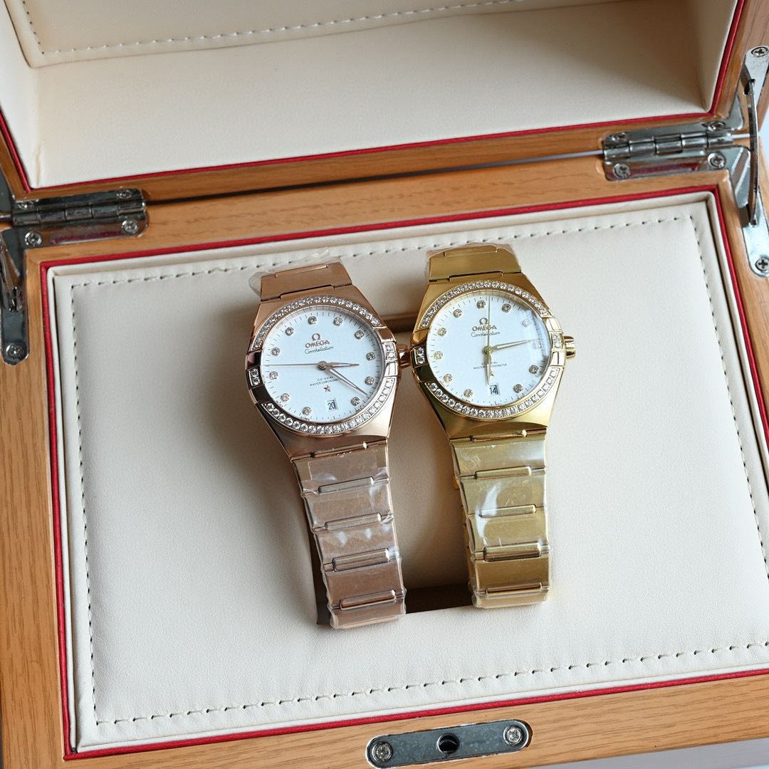 오메가 2컬러 미러급 남자시계