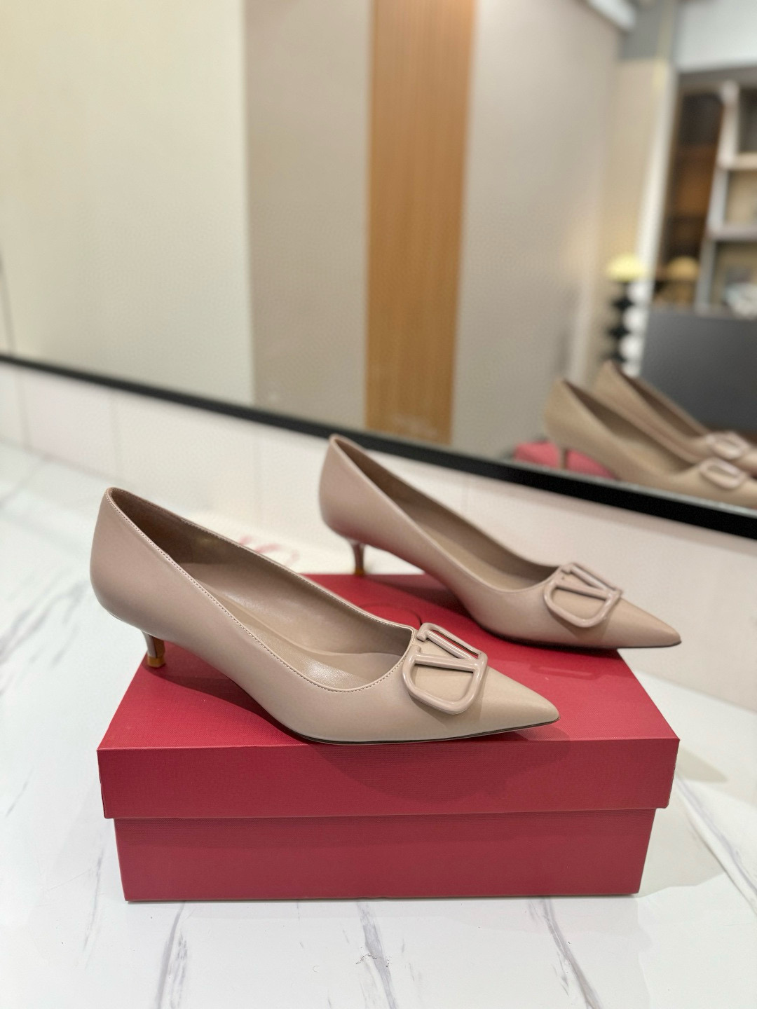 발렌티노 4.5cm 여자 신발 구두