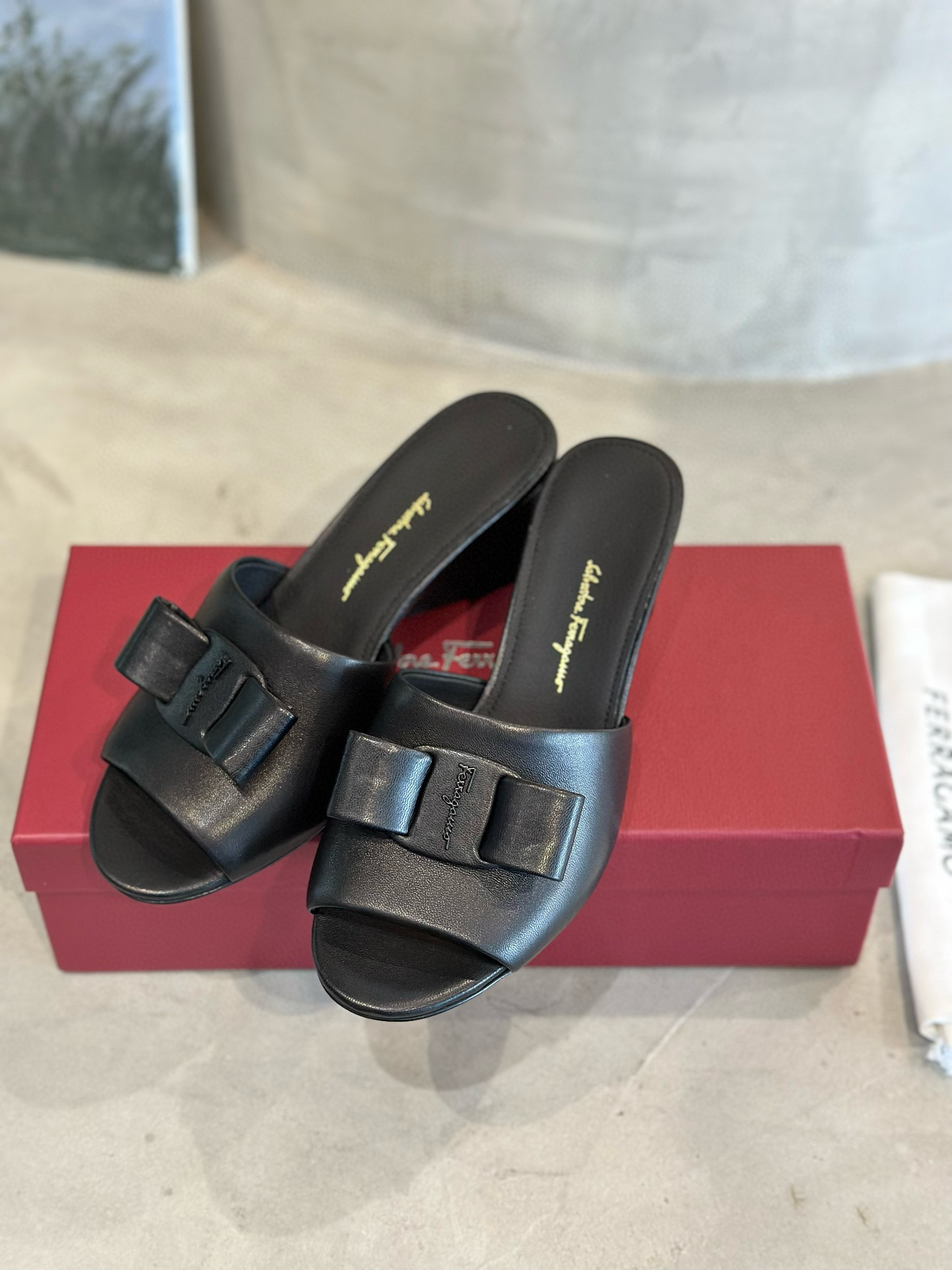페라가모 5cm 여자 슬리퍼