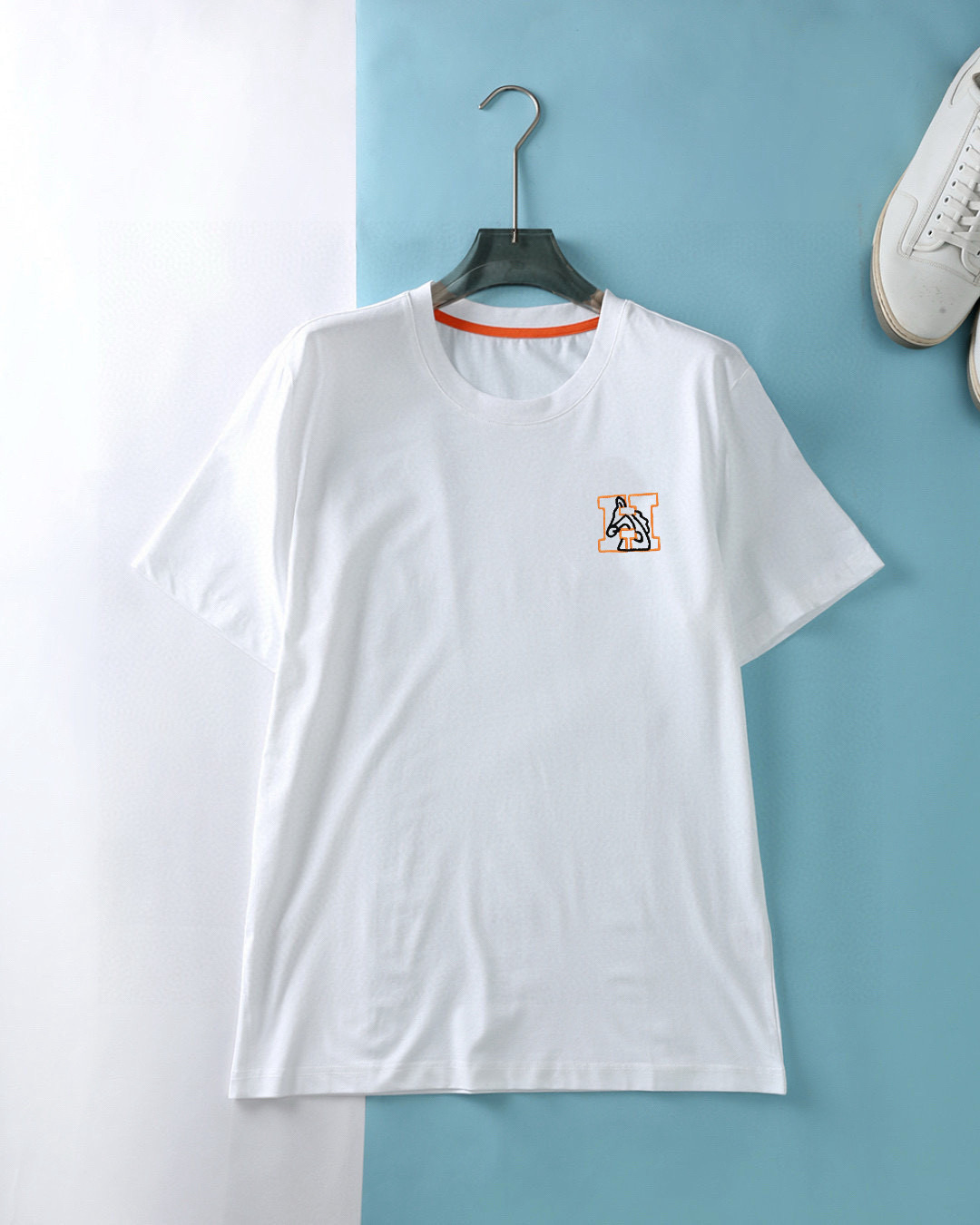 에르메스 2컬러 남자 반팔티