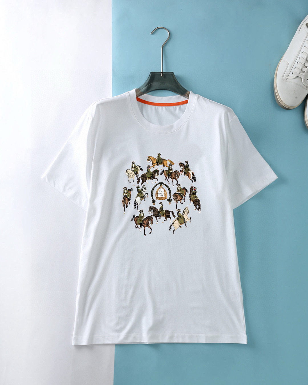 에르메스 2컬러 남자 반팔티