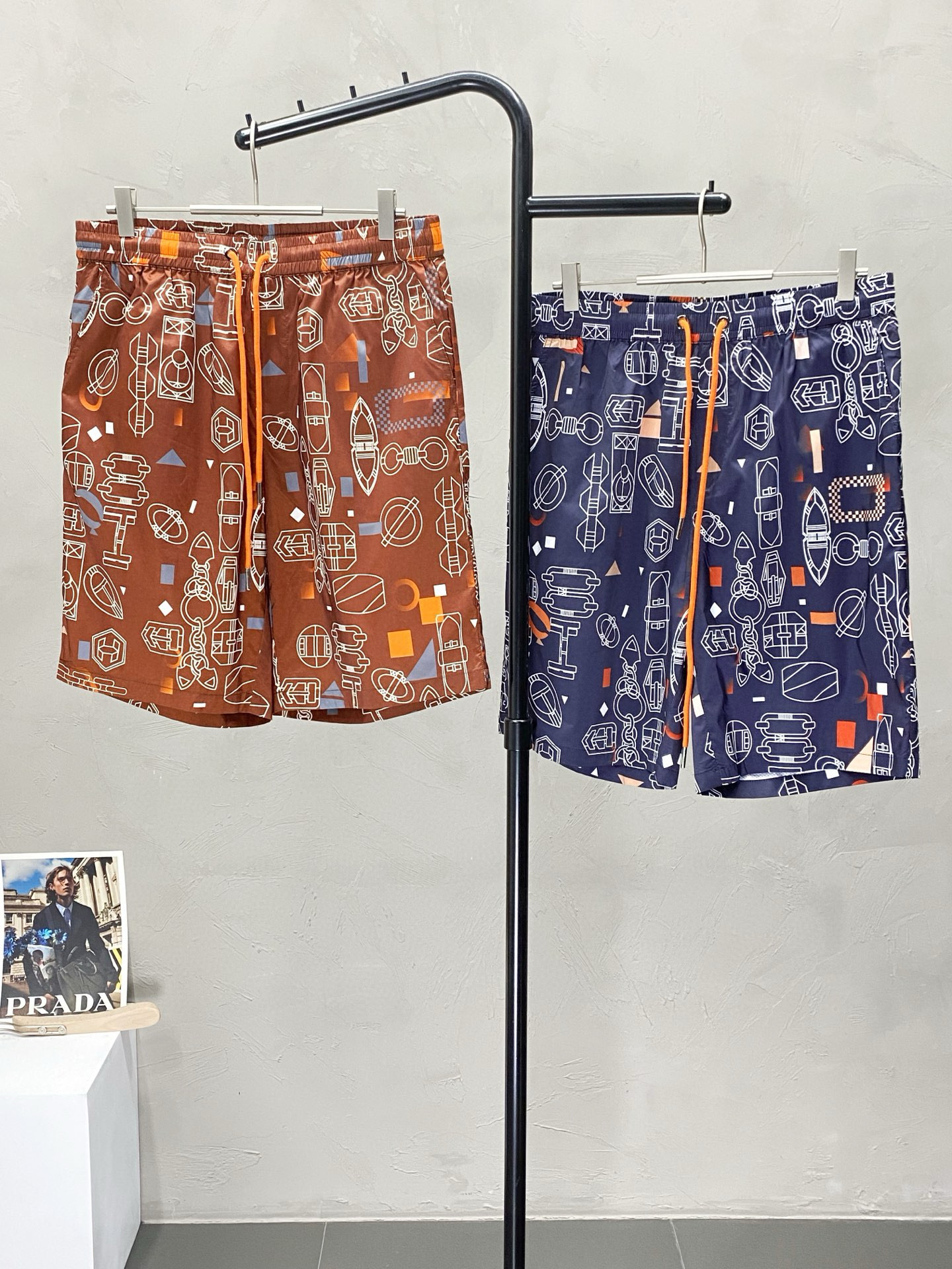 에르메스 2컬러 남자 반바지