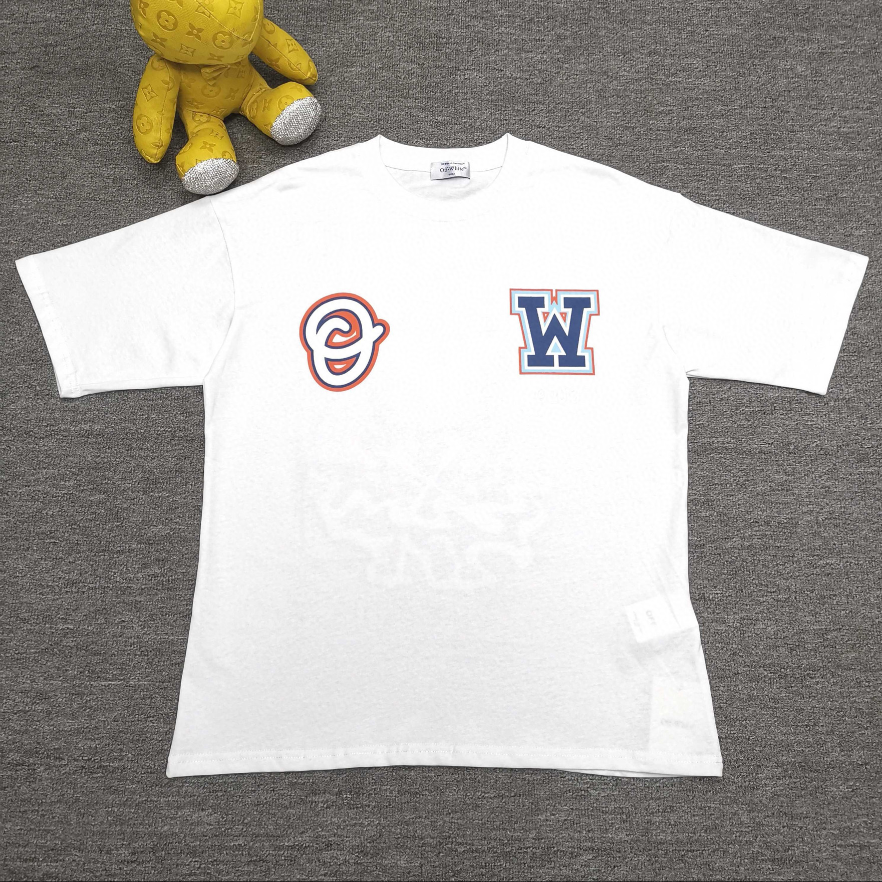 오프화이트 남녀공용 반팔티