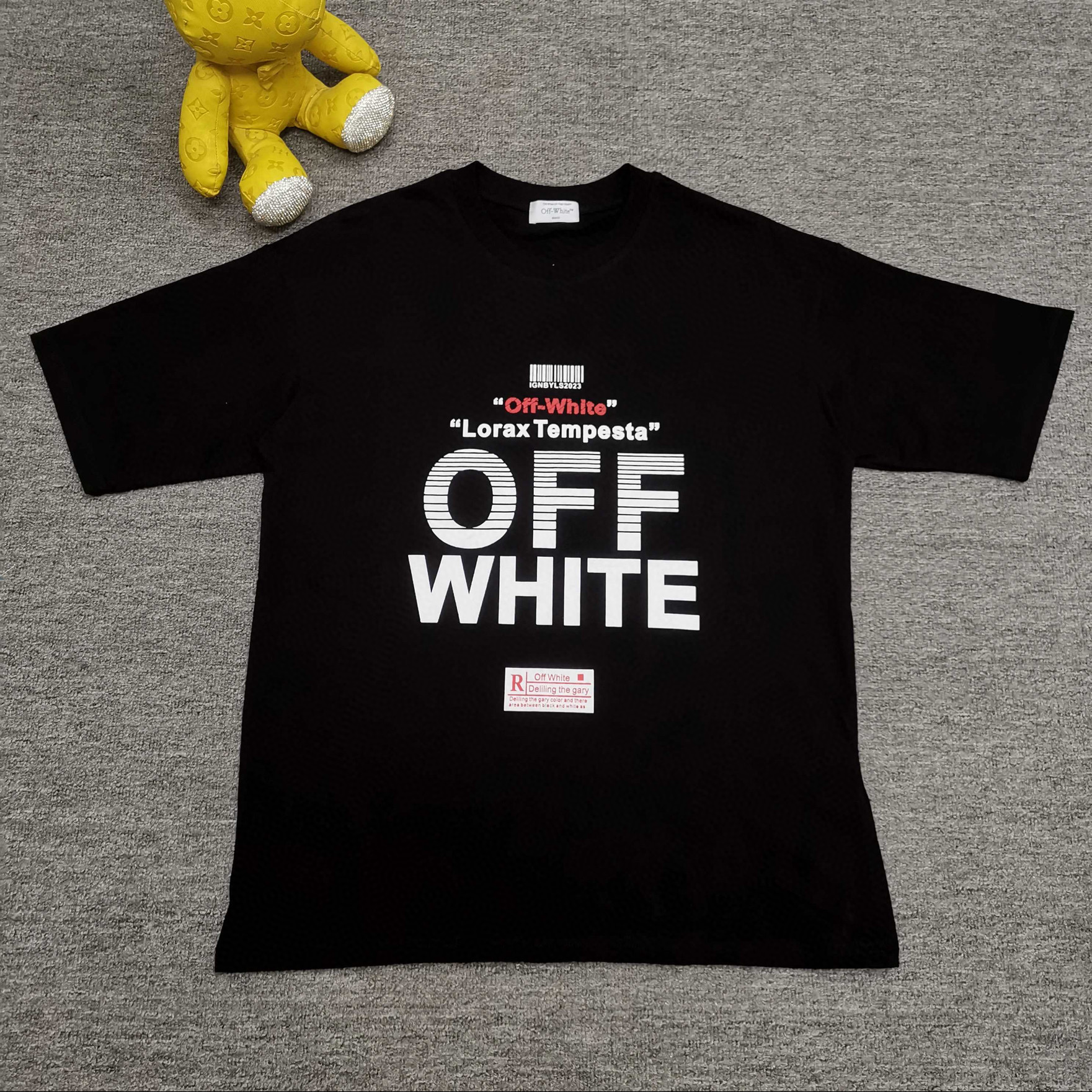 오프화이트 남녀공용 반팔티