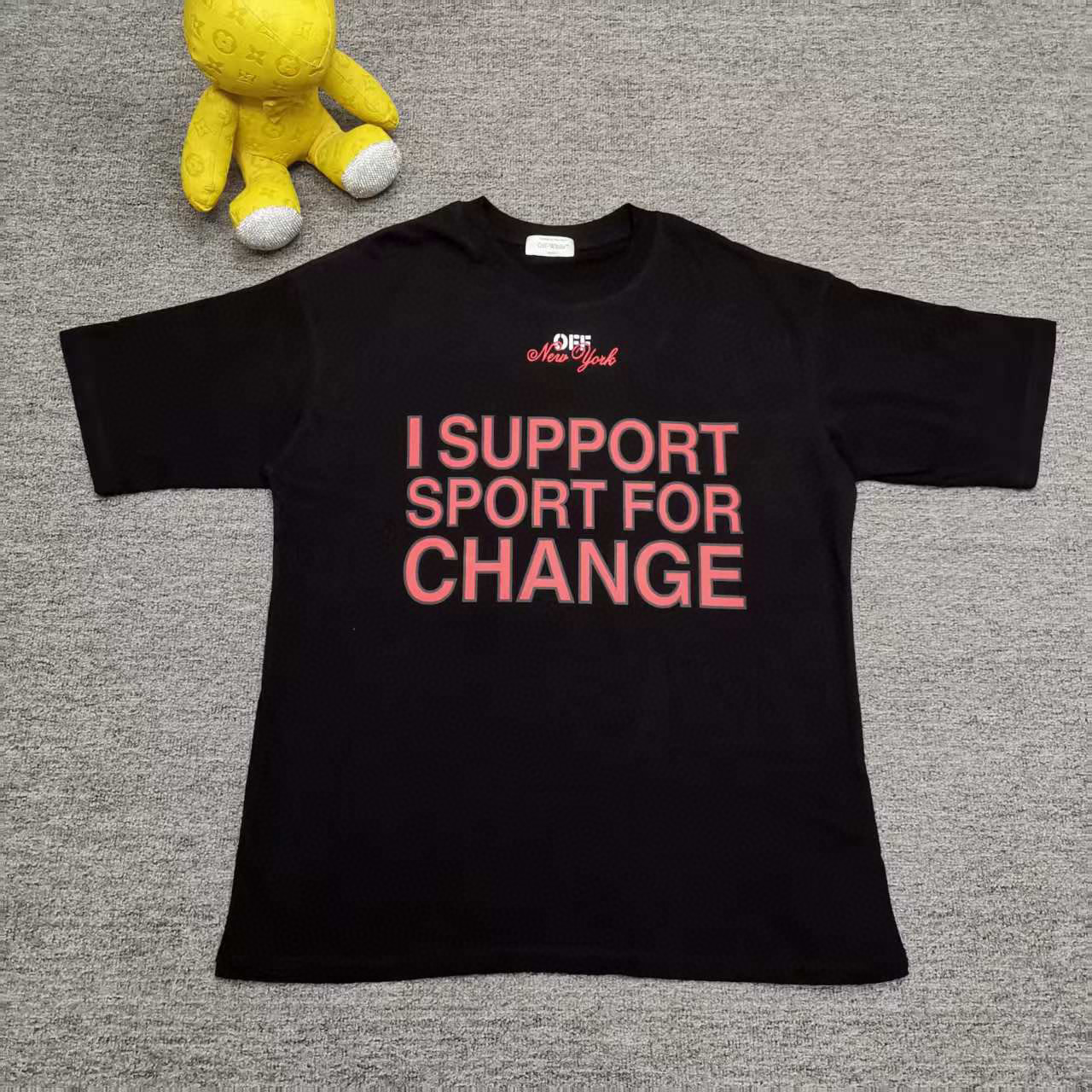 오프화이트 남녀공용 반팔티