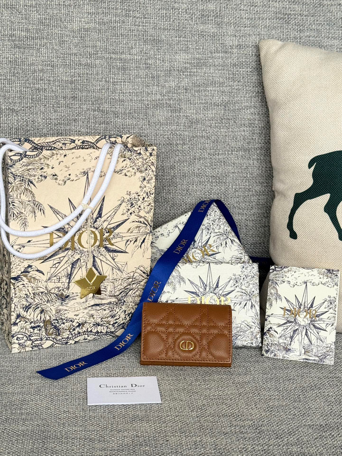 디올 S5132UWHC_M30G 여자 카드지갑 머니클립