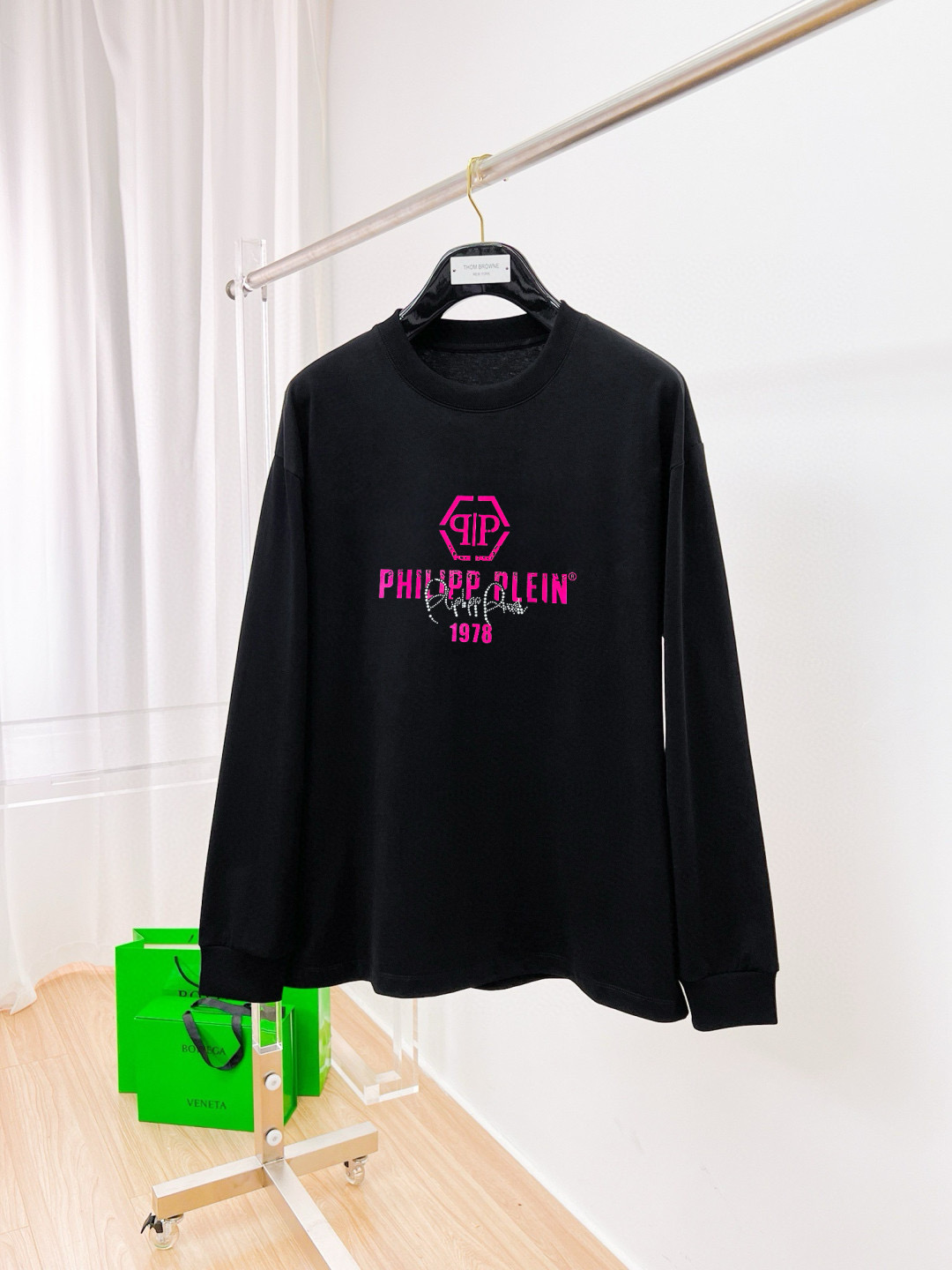 필립플레인 2컬러 남자 맨투맨 후드티