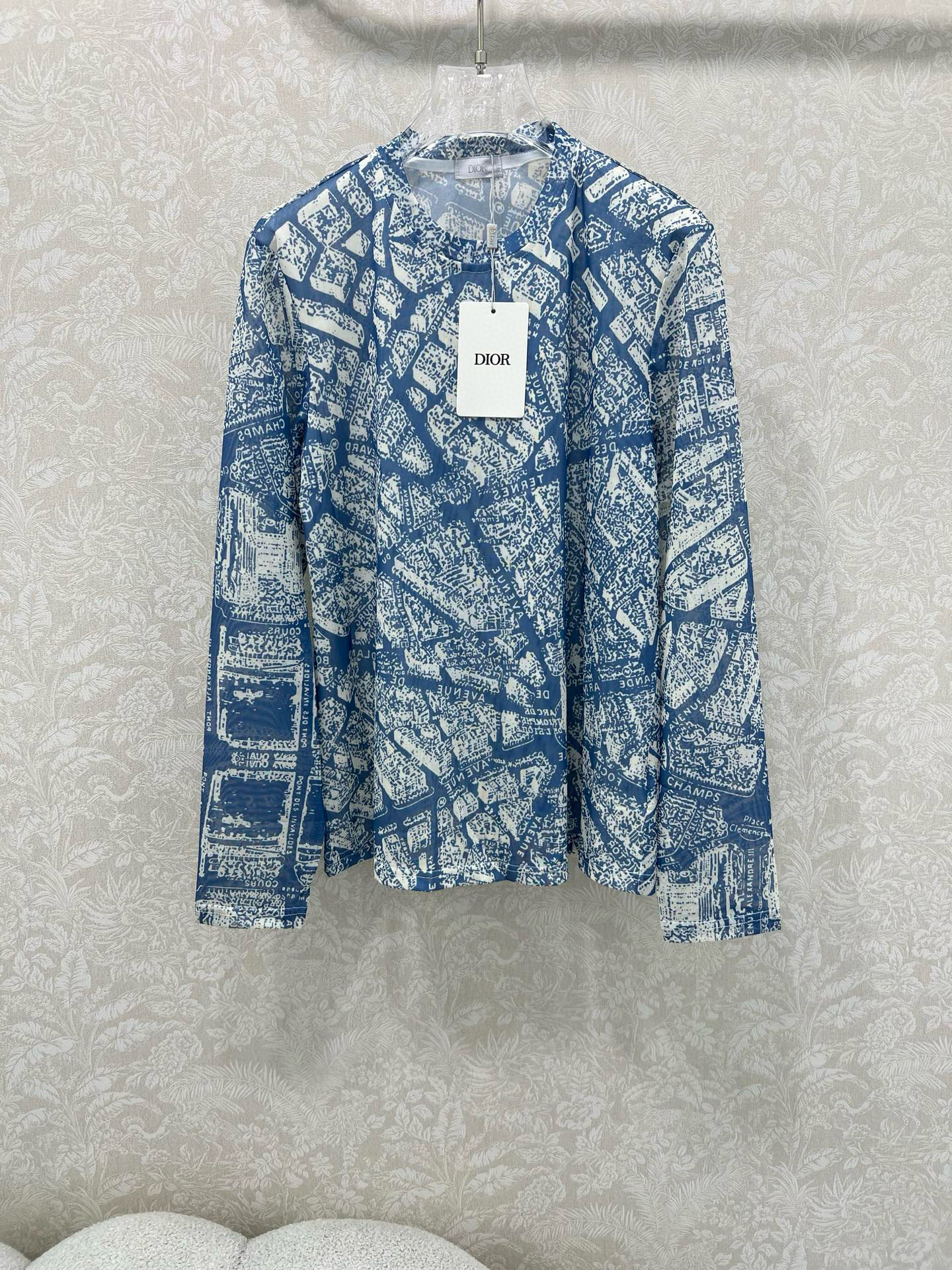 디올 여자 긴팔 티셔츠