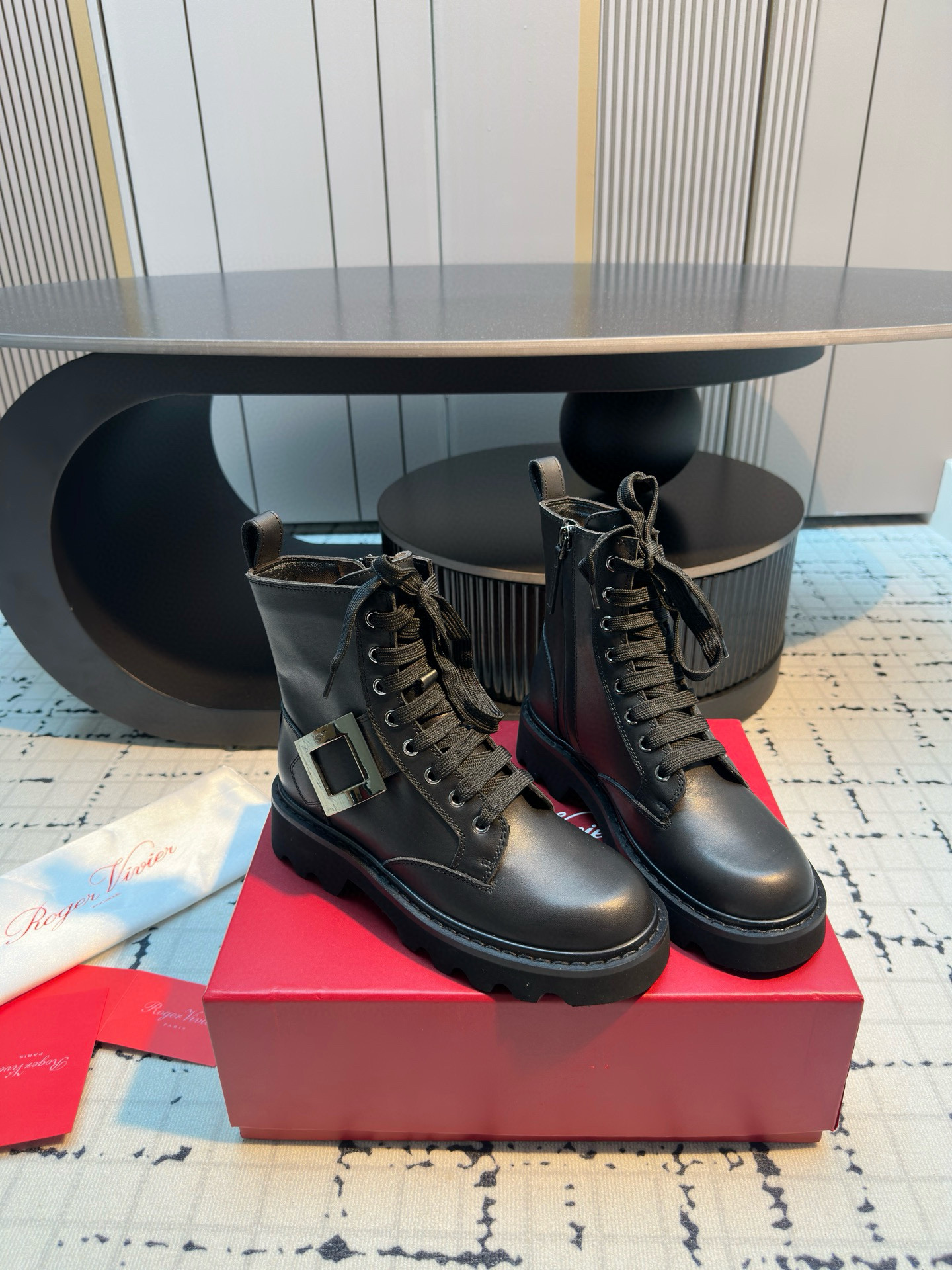 로저비비에 4.5CM 여자 부츠