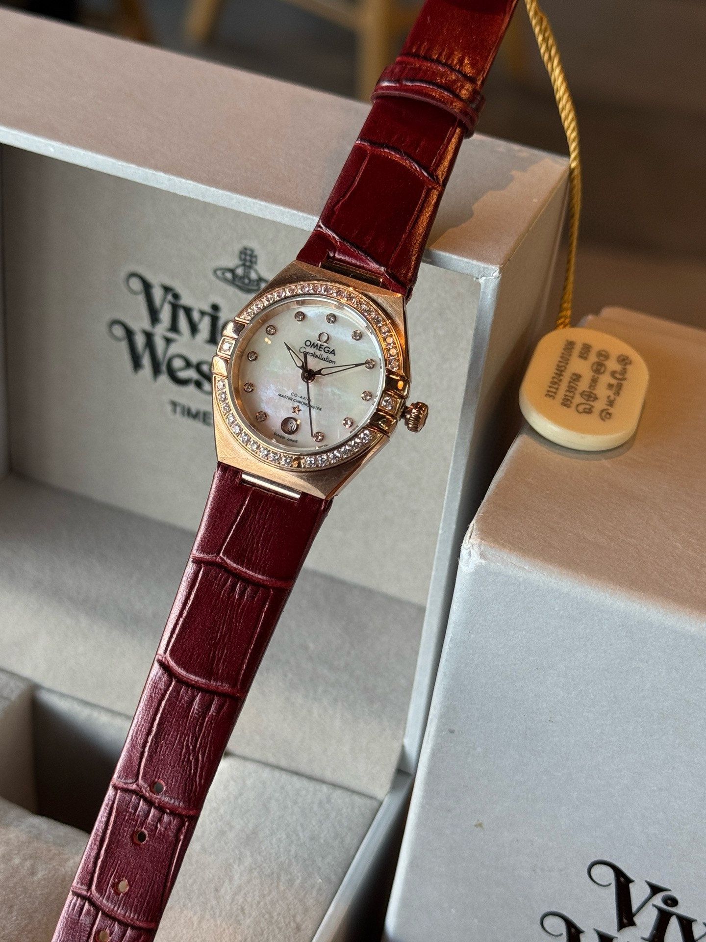 오메가 3칼라 A급 여자 시계