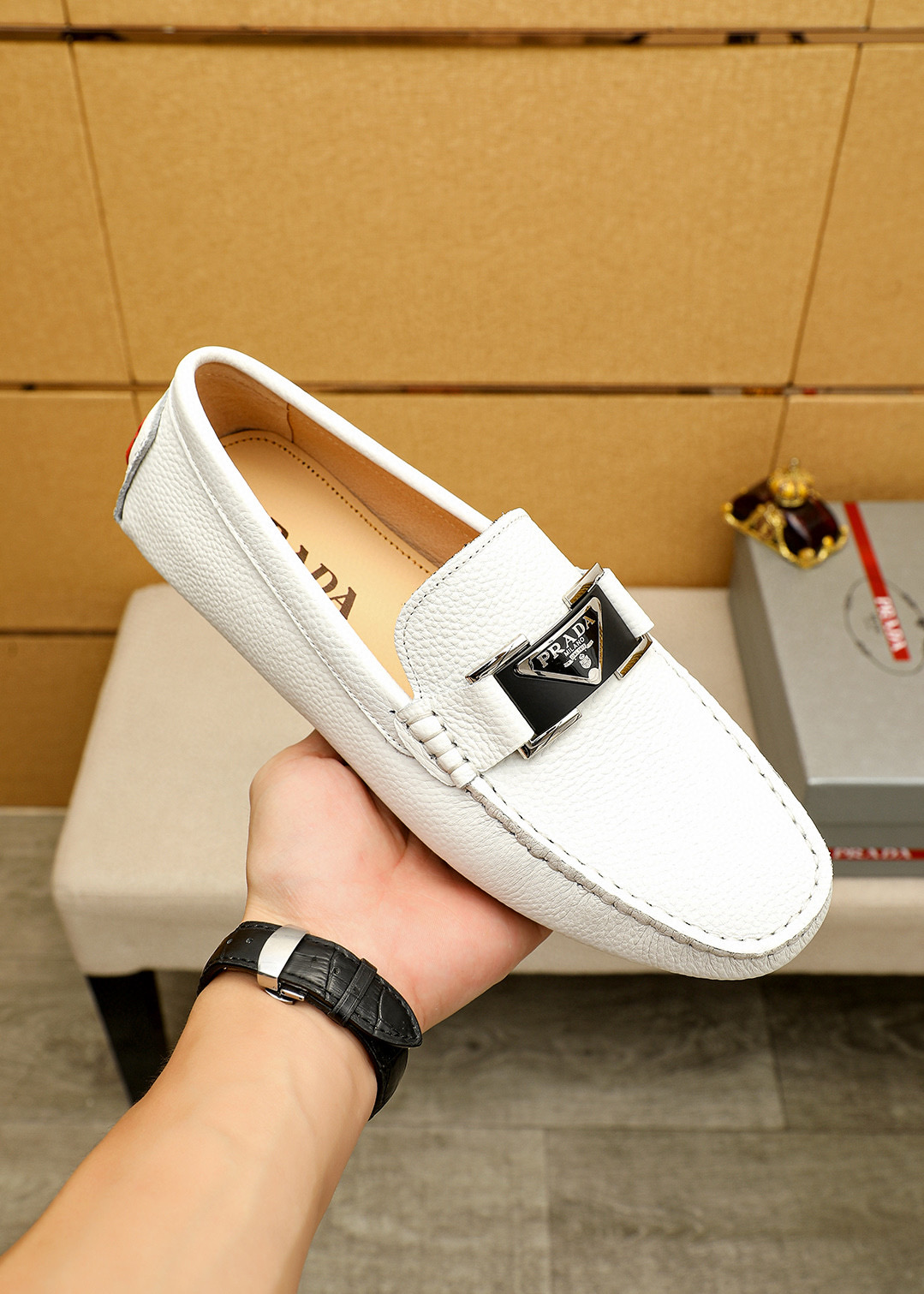 프라다 남자 스니커즈 신발 운동화