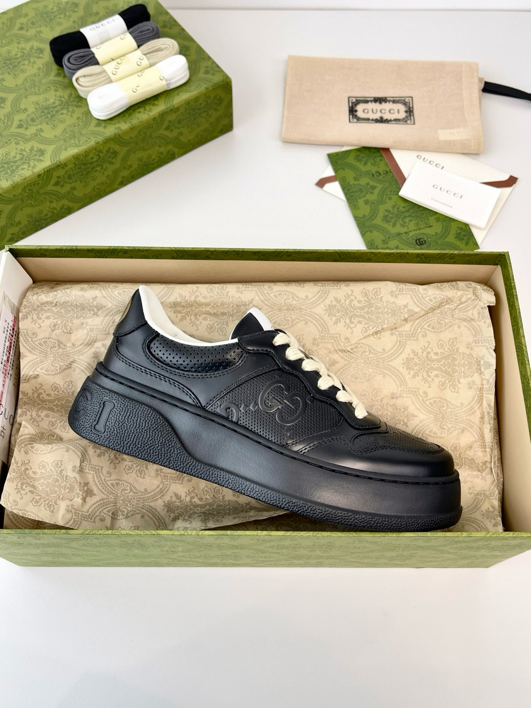 구찌 4cm  남녀공용 신발 운동화 스니커즈