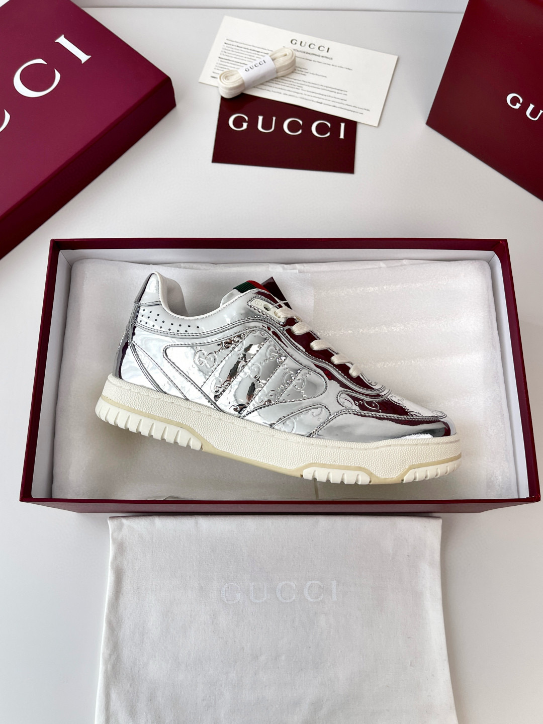 구찌 4cm 남녀공용 신발 운동화 스니커즈