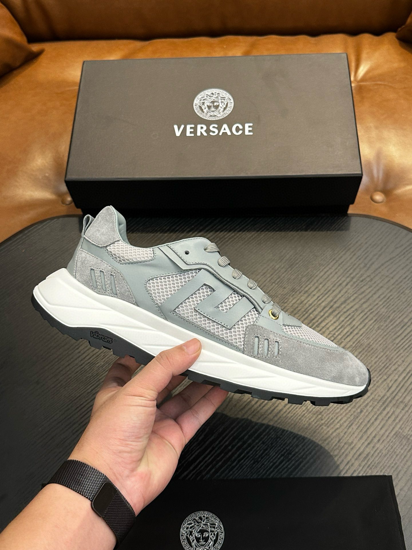 베르사체 남자 신발 운동화 스니커즈