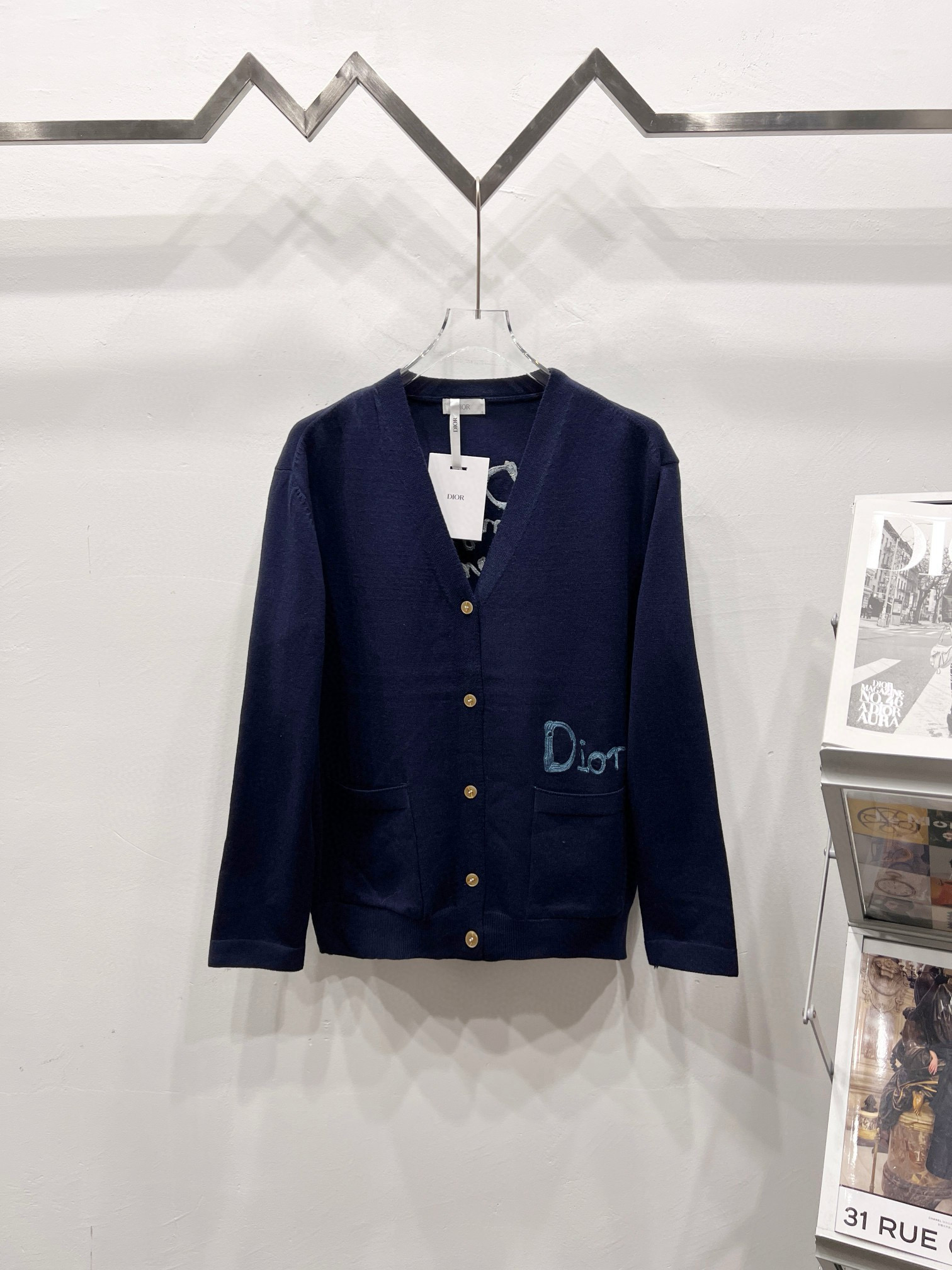 디올 남자 가디건