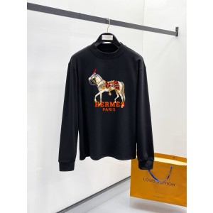 에르메스 2컬러 남자 맨투맨 후드티