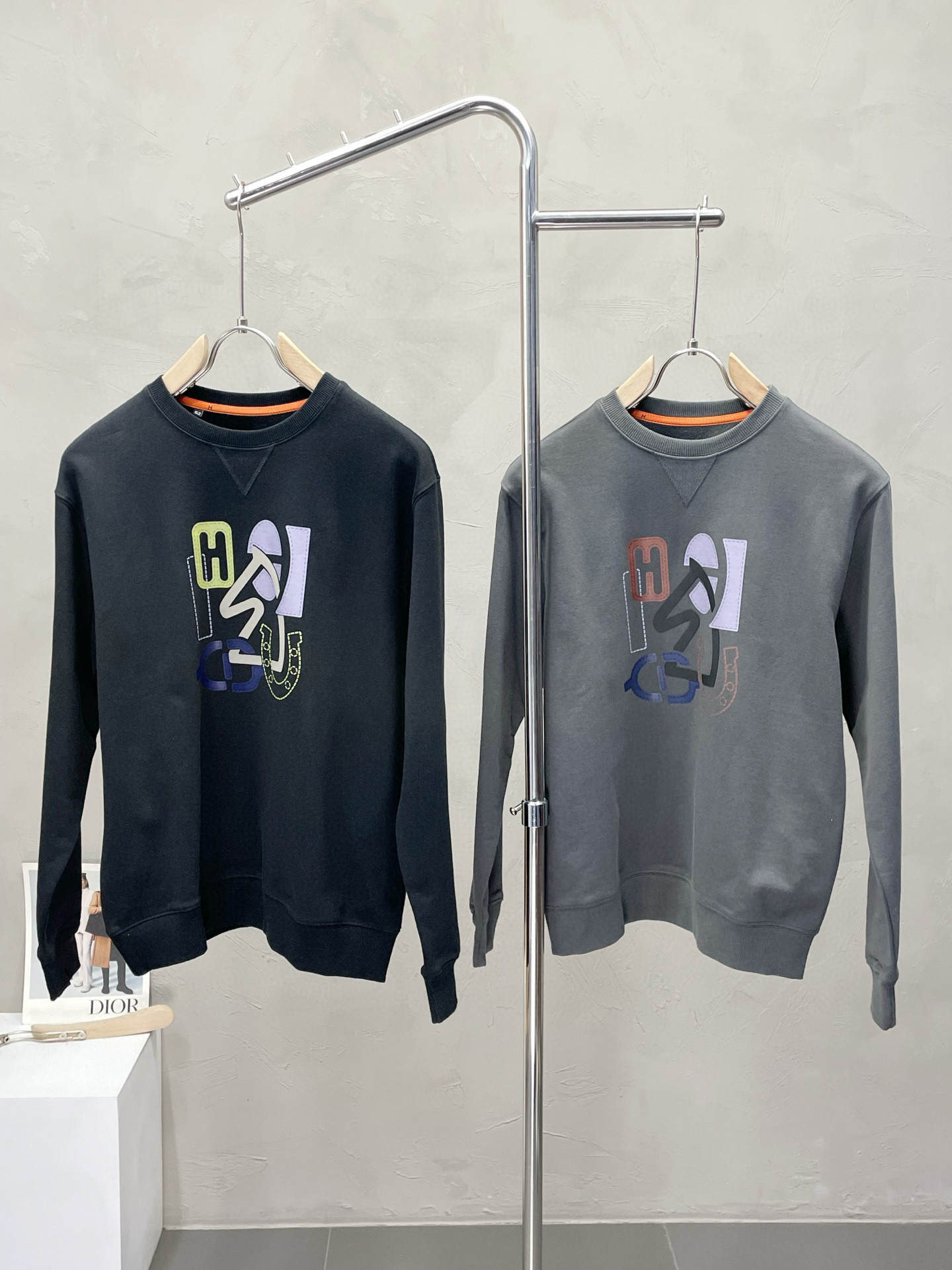 에르메스 2컬러 남자 맨투맨 후드티