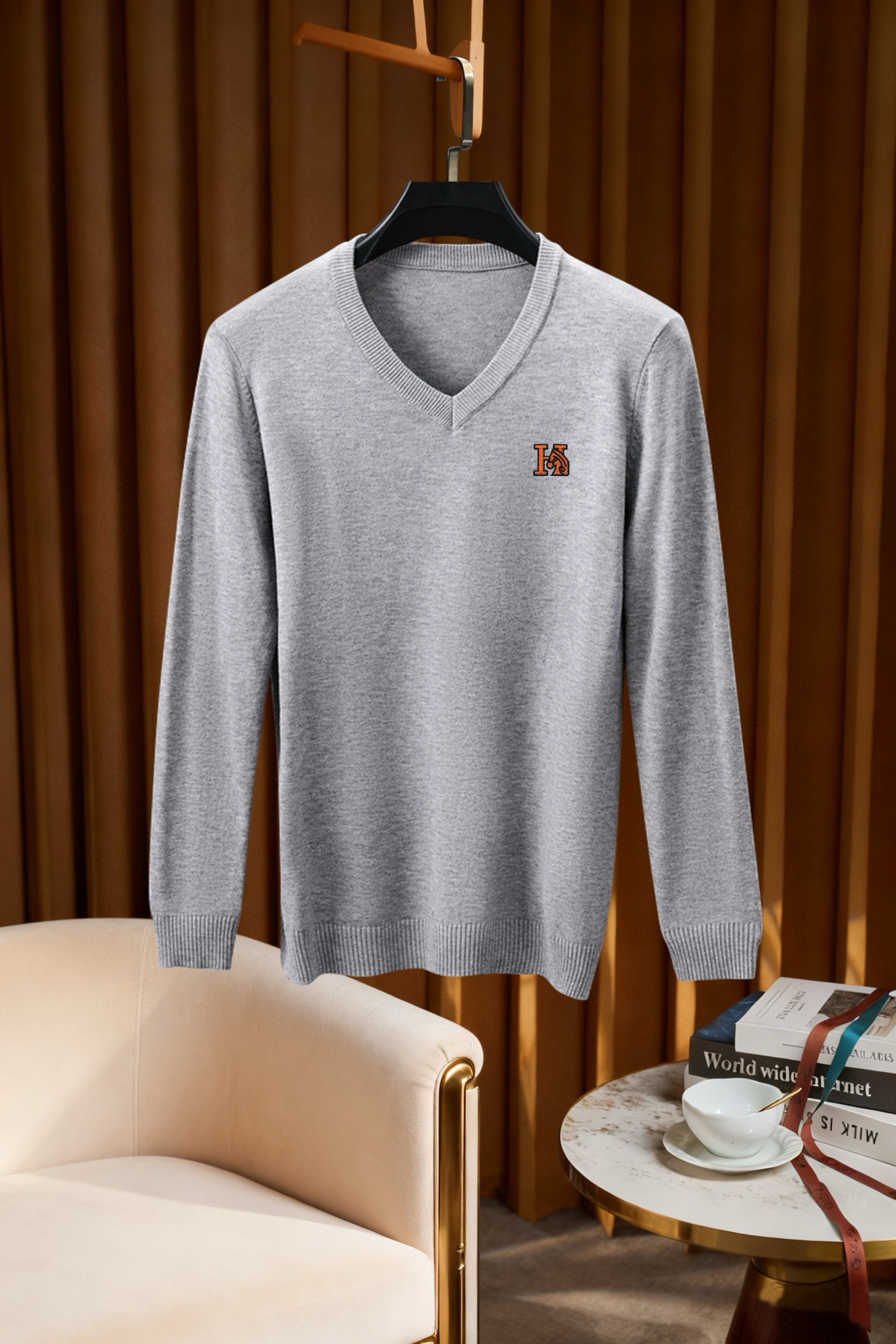 에르메스 7컬러 남자 니트