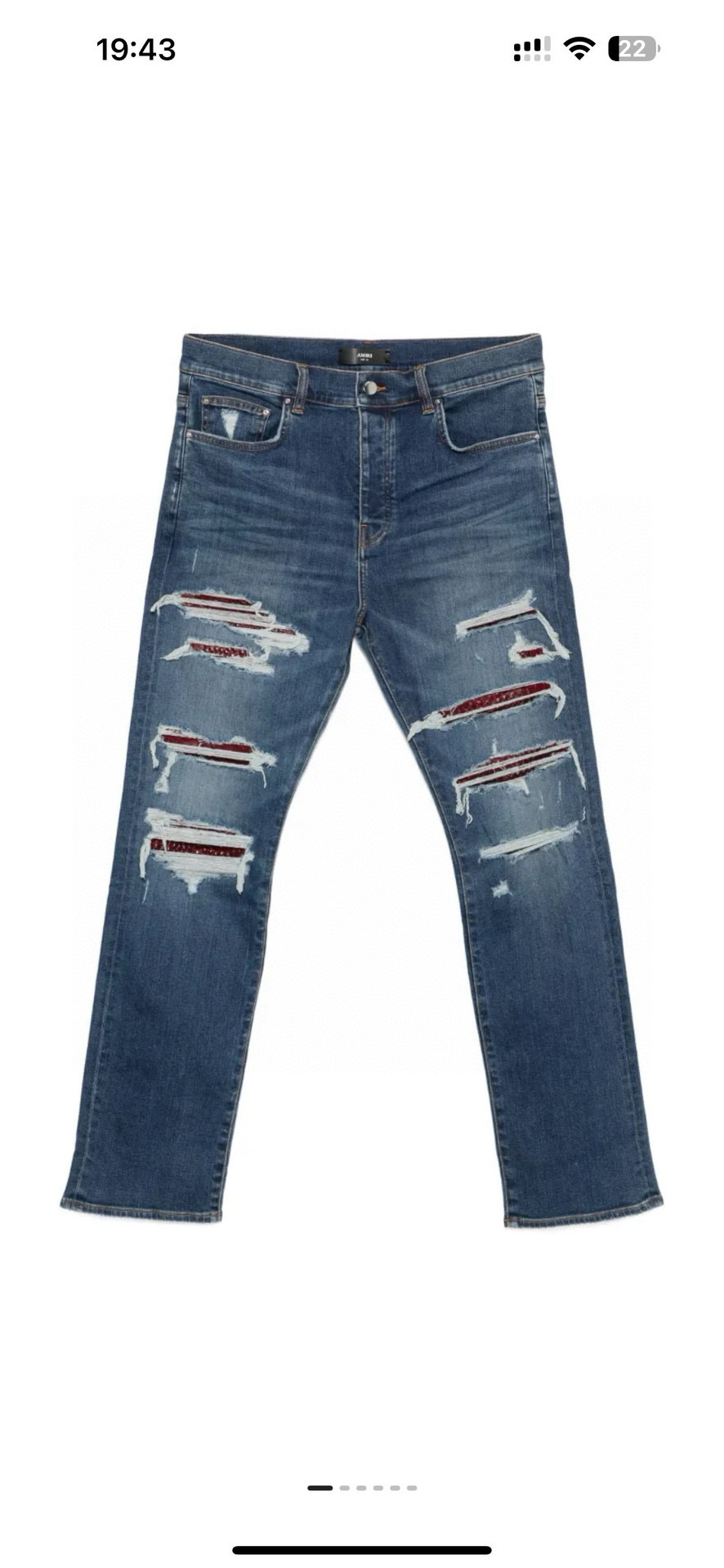 아미 아미리 남녀공용 청바지