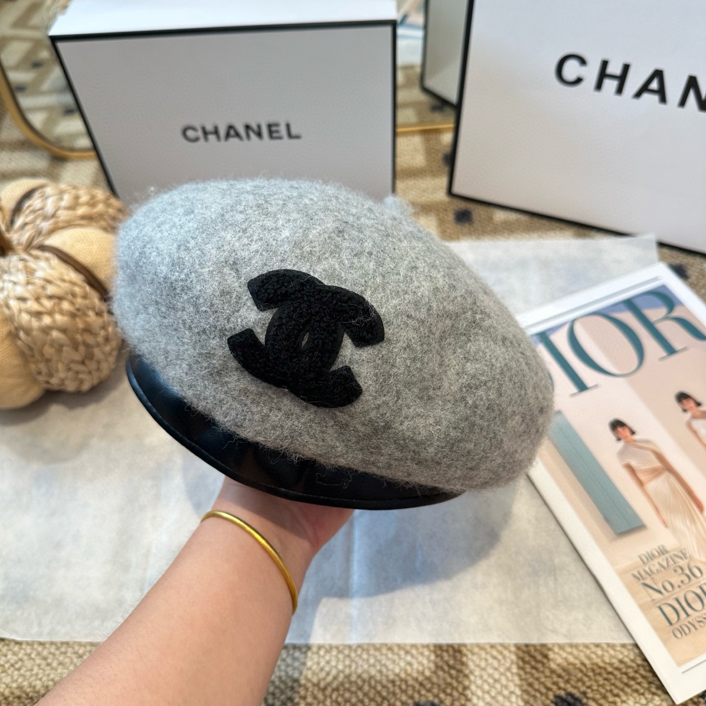 샤넬 겨울 모자