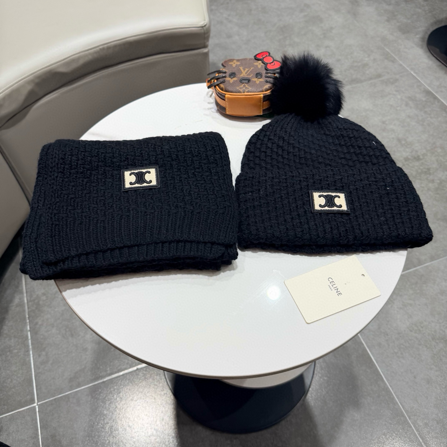 셀린느 겨울 모자 세트