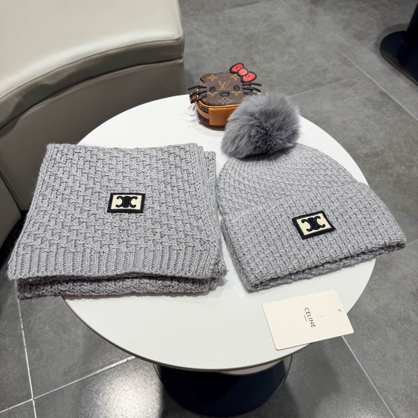 셀린느 겨울 모자 세트