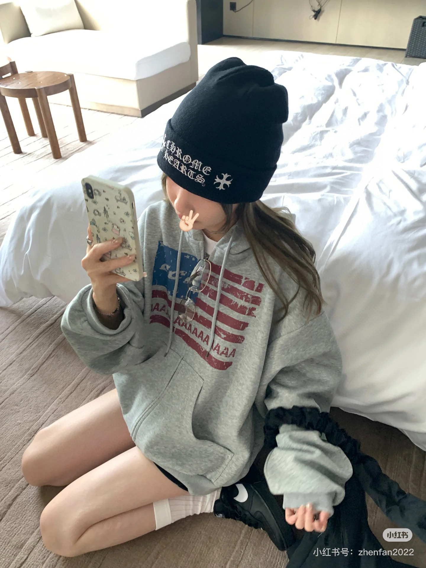 크롬하츠 겨울 모자