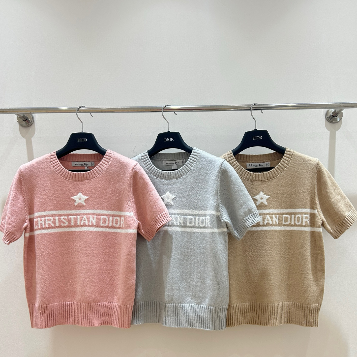 디올 3컬러 여자 반팔