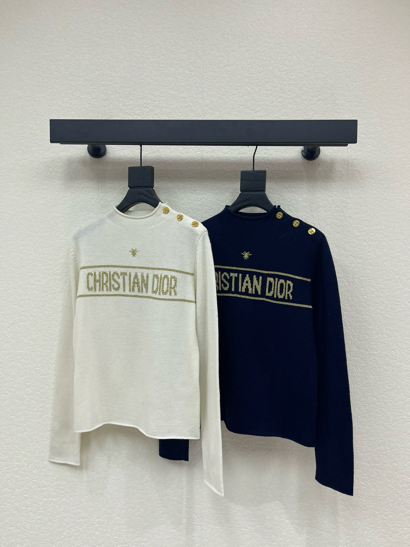 디올 2컬러 여자 니트