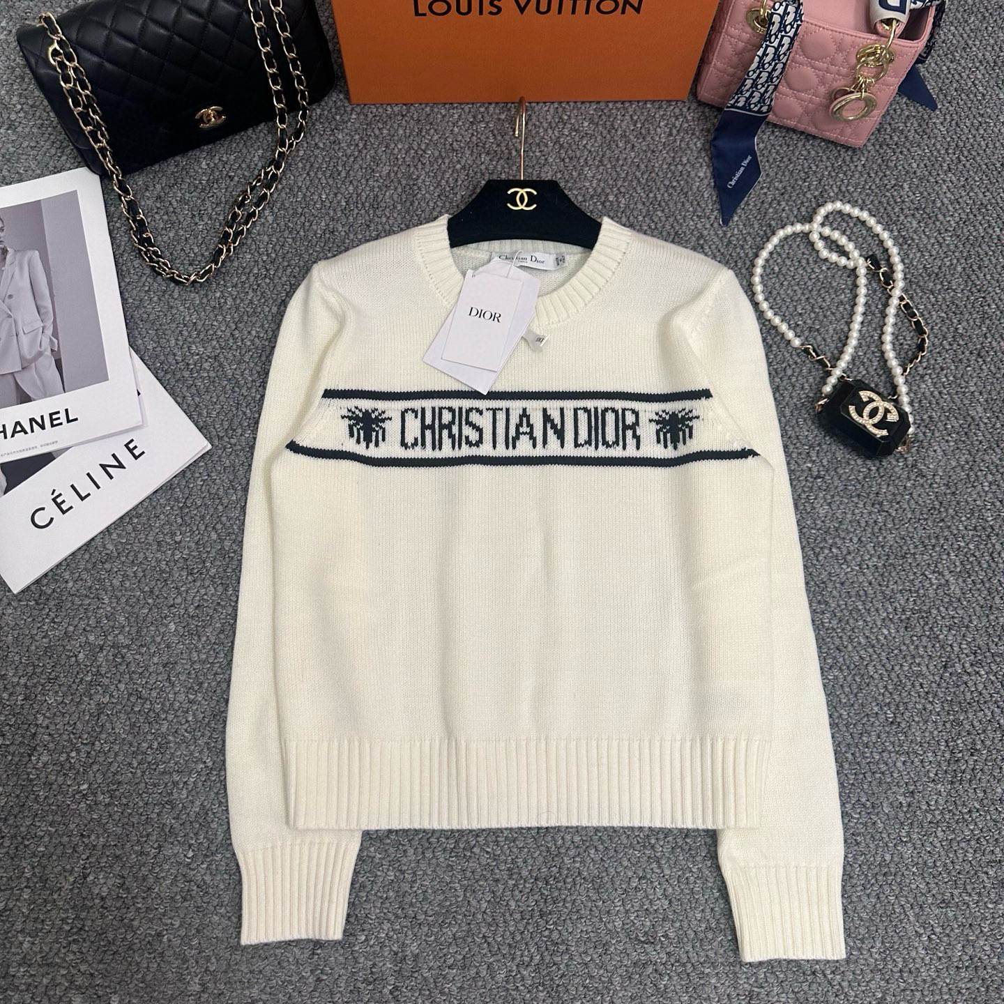 디올 3컬러 여자 니트