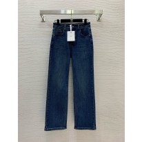 디올 2컬러 여자 청바지