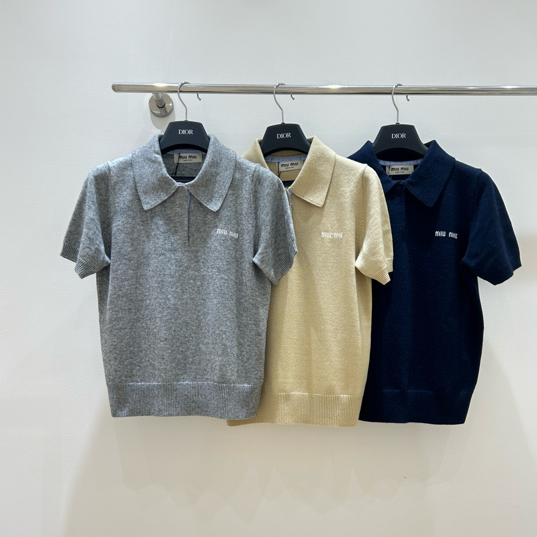 미우미우 3컬러 여자 반팔