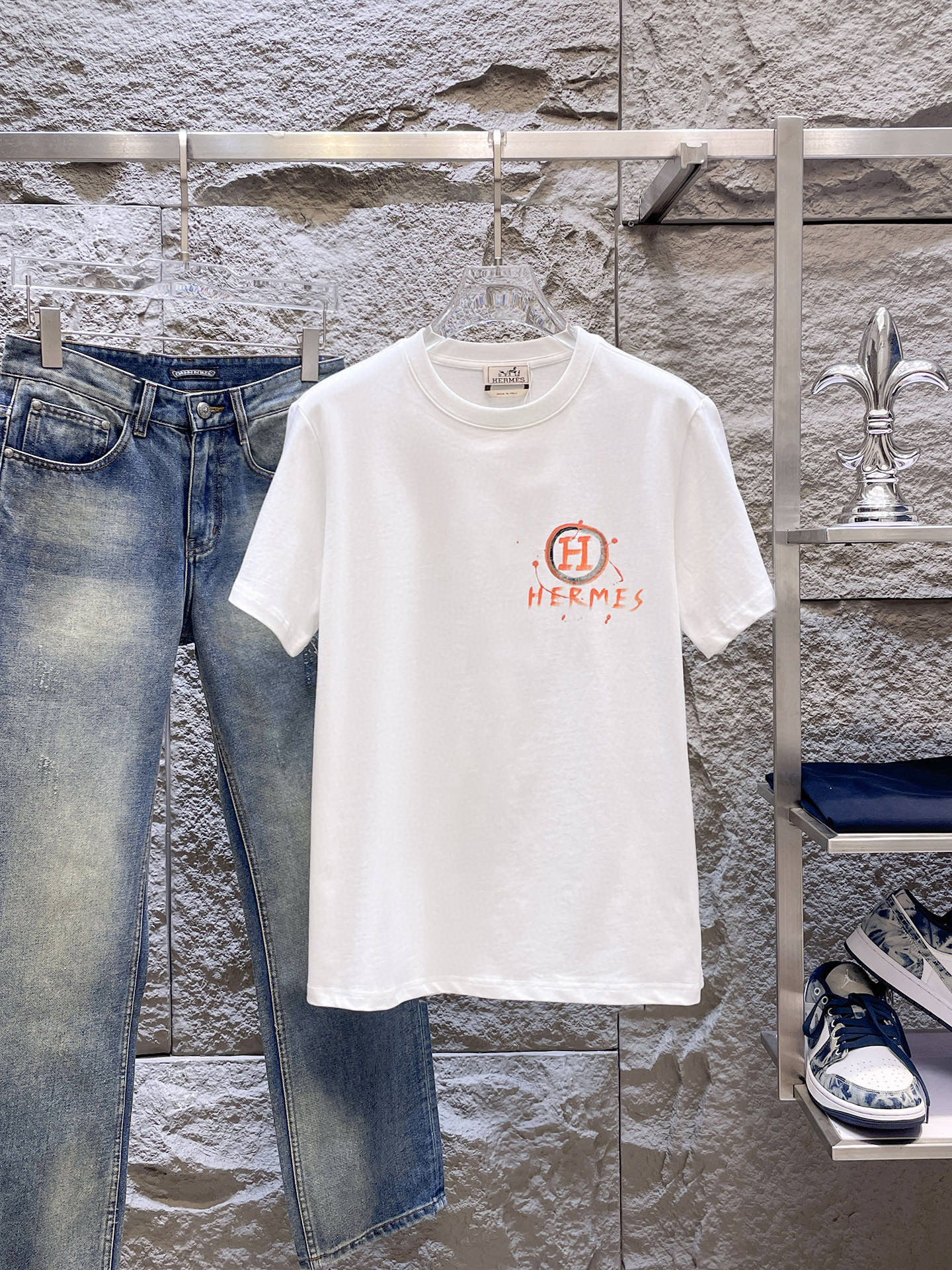 에르메스 남자 반팔티